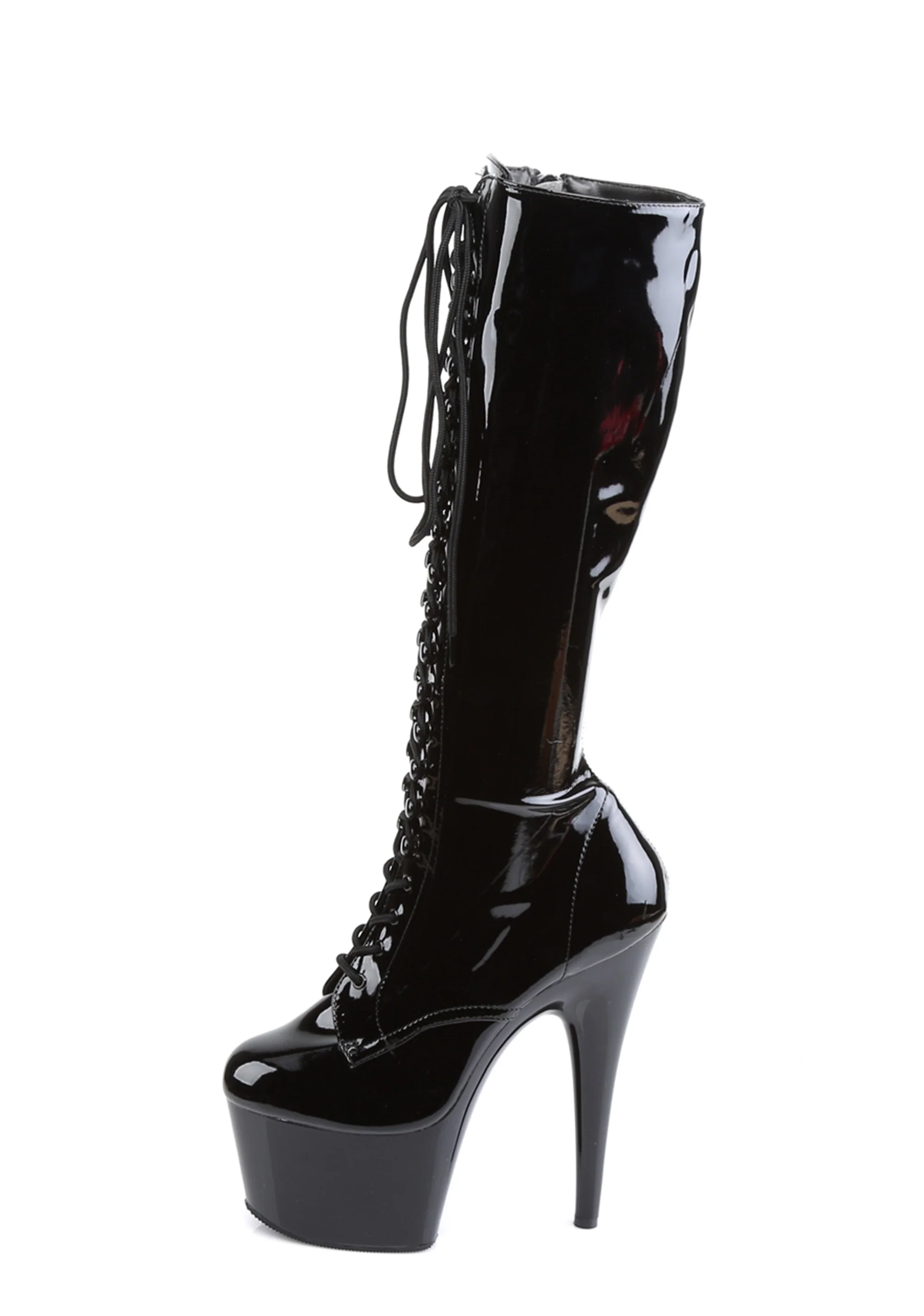 Adore-2023 Platform Knee High Boots-Black - Image 2