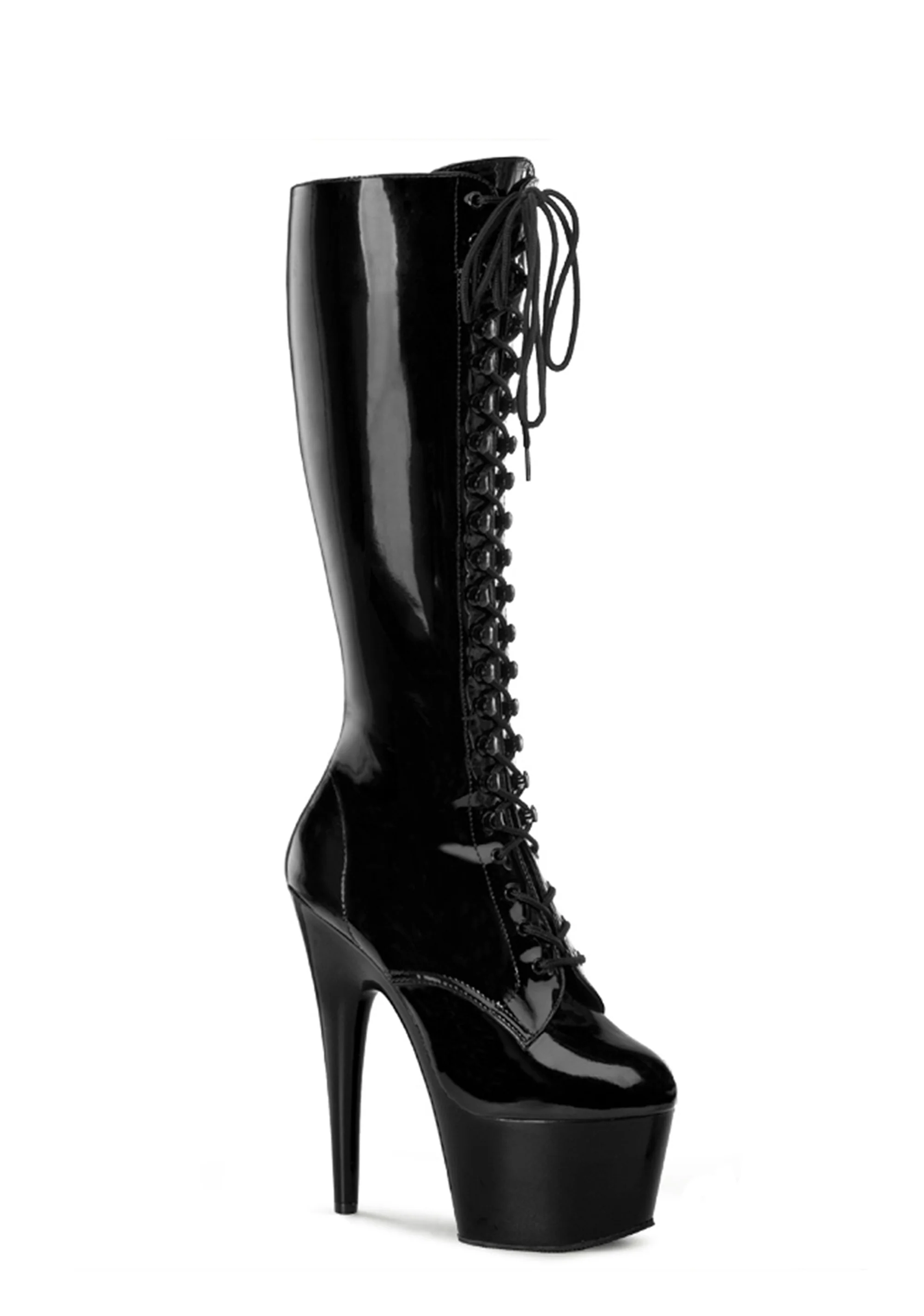 Adore-2023 Platform Knee High Boots-Black - Image 5