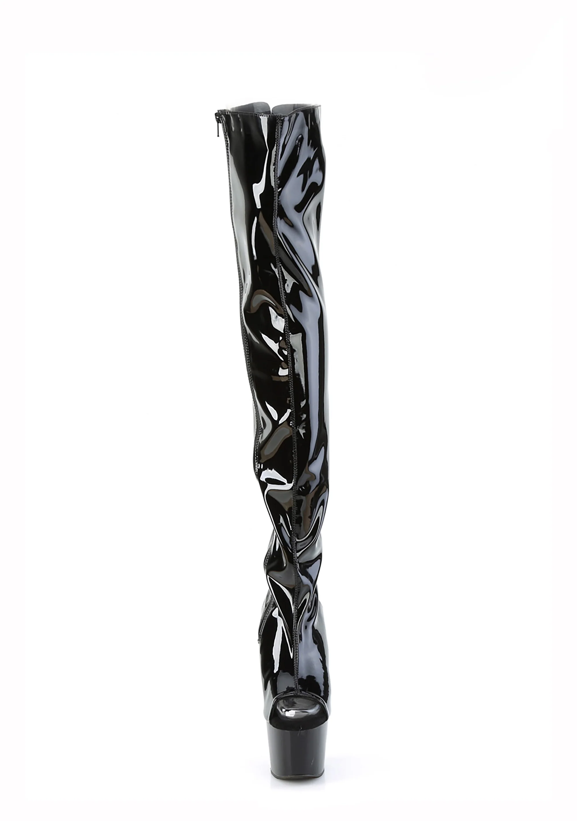 Adore-3017 Platform Thigh High Boots-Black - Image 3