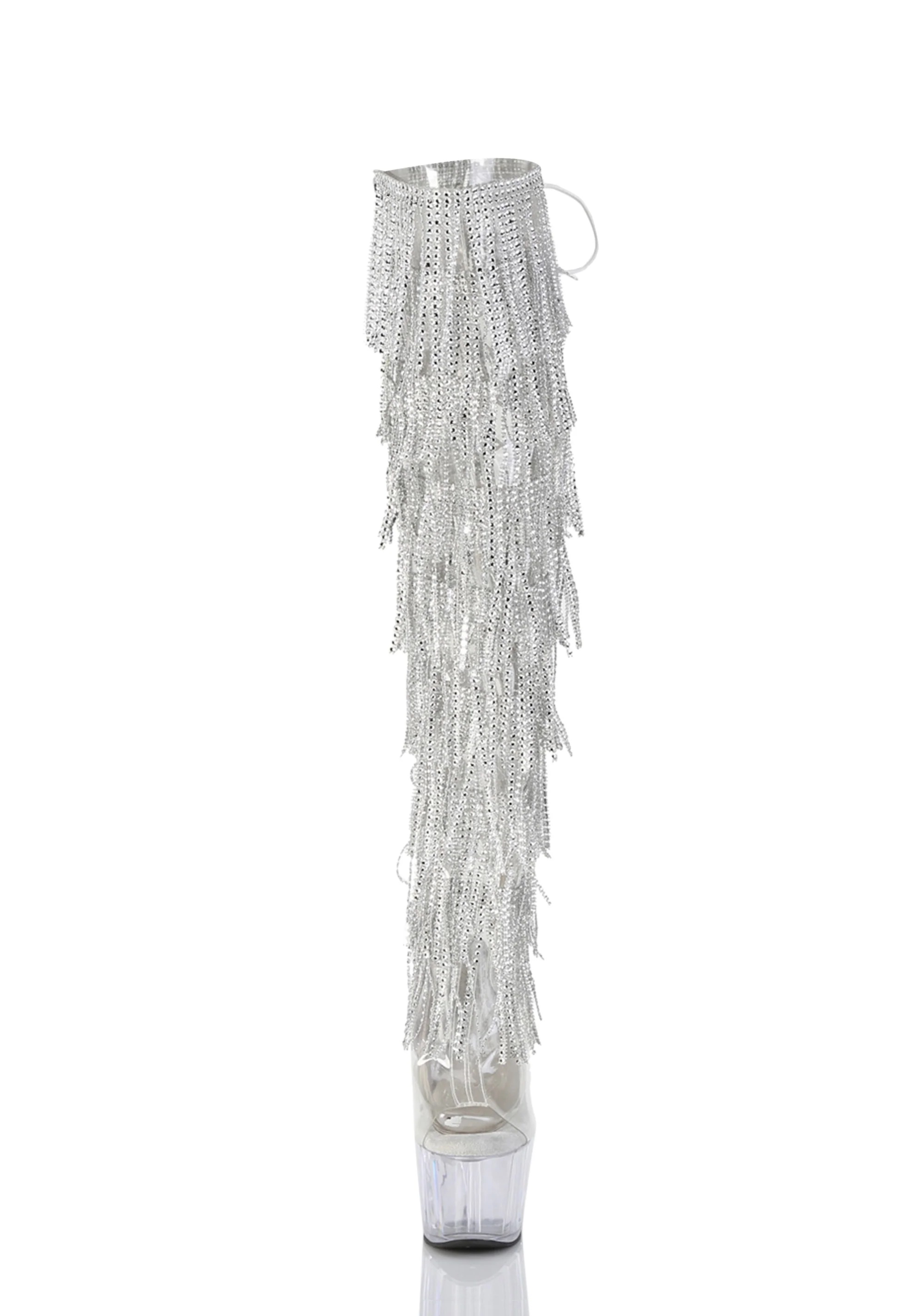 Adore-3019C-RSF Platform Over-The-Knee Boots-Clear - Image 3
