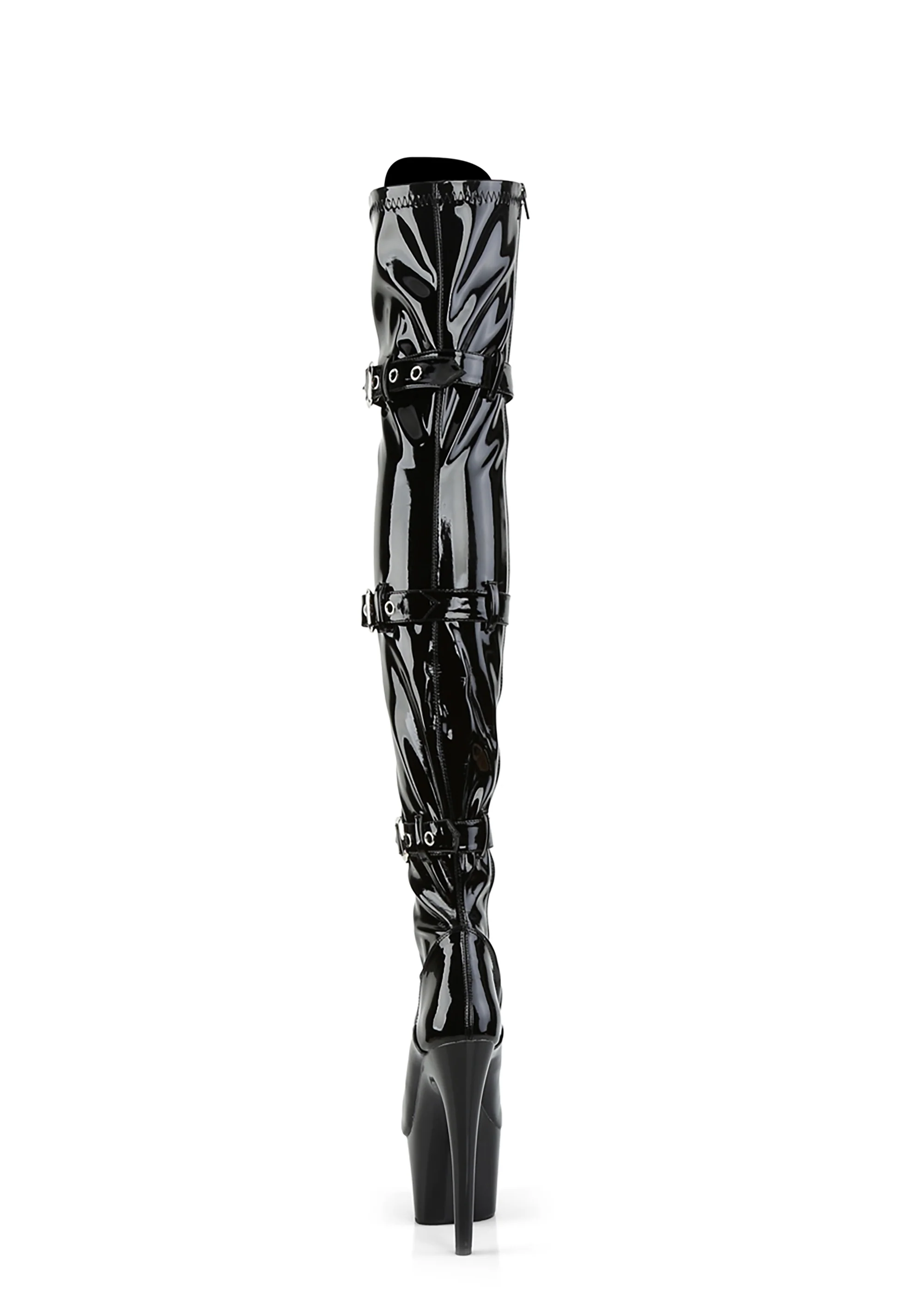 Adore-3028 Platform Thigh High Boots-Black - Image 4