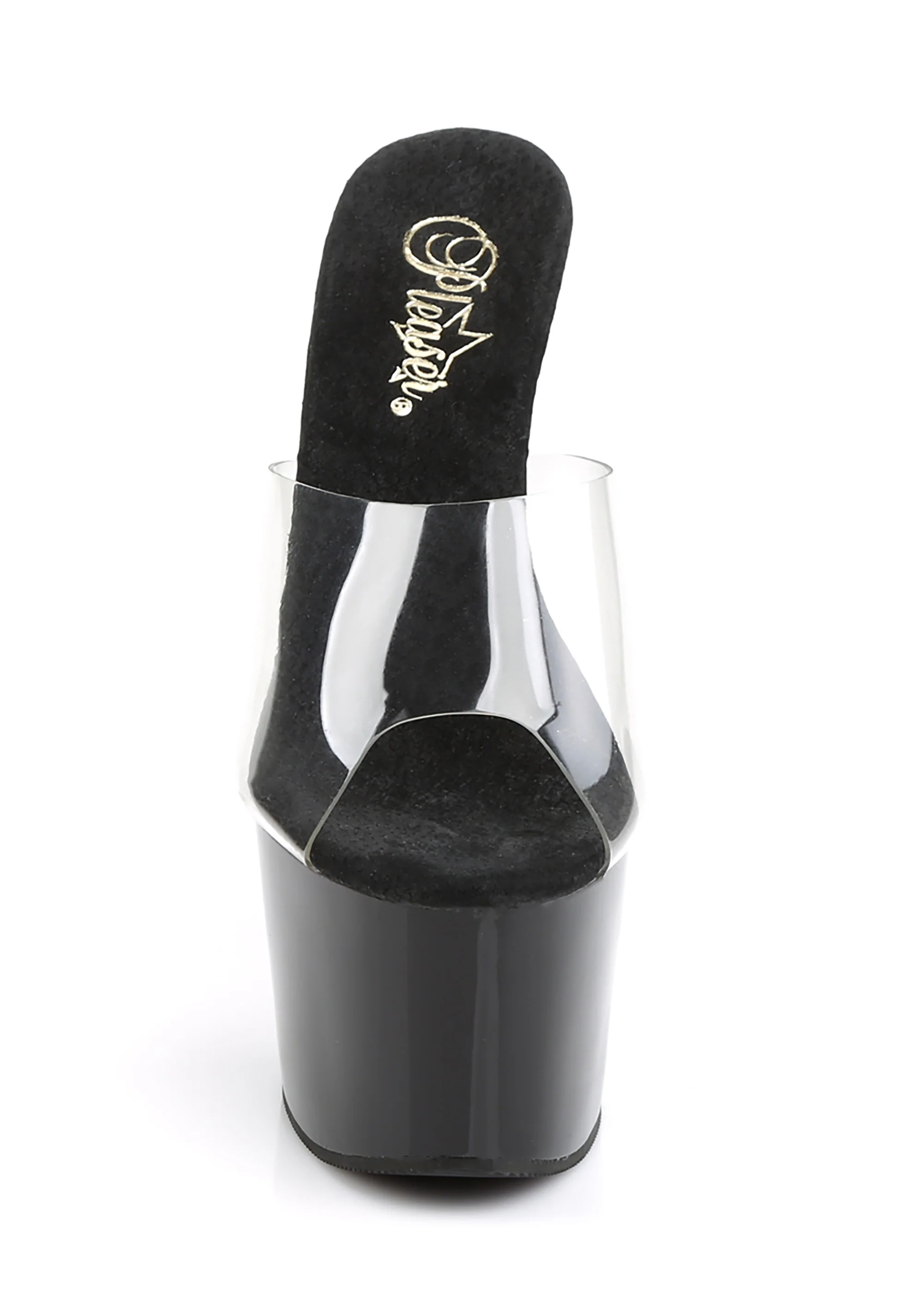 Adore-701 Platform Slides-Clear-Black - Image 2
