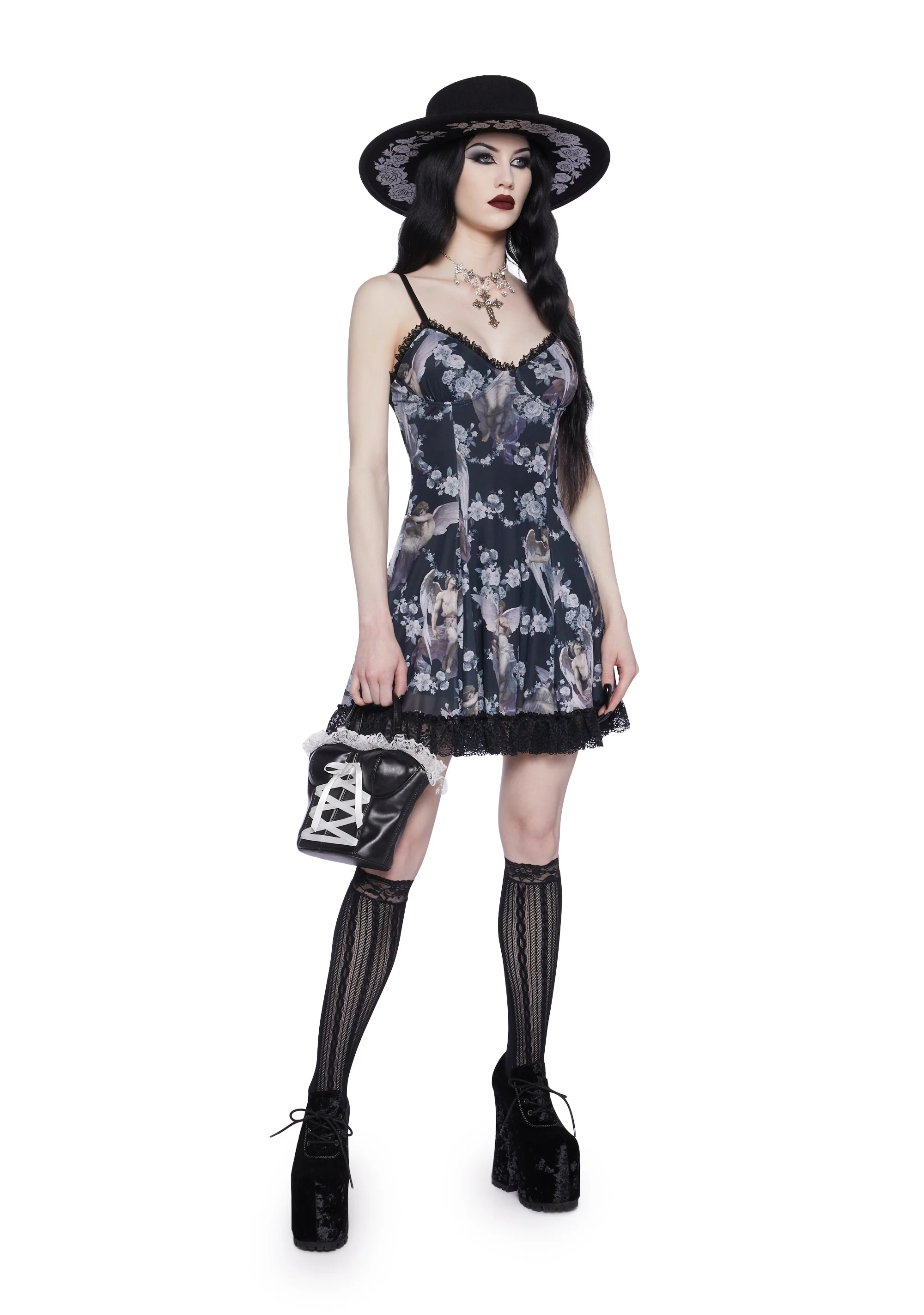 Afflicted Angel Mesh Dress - Image 2