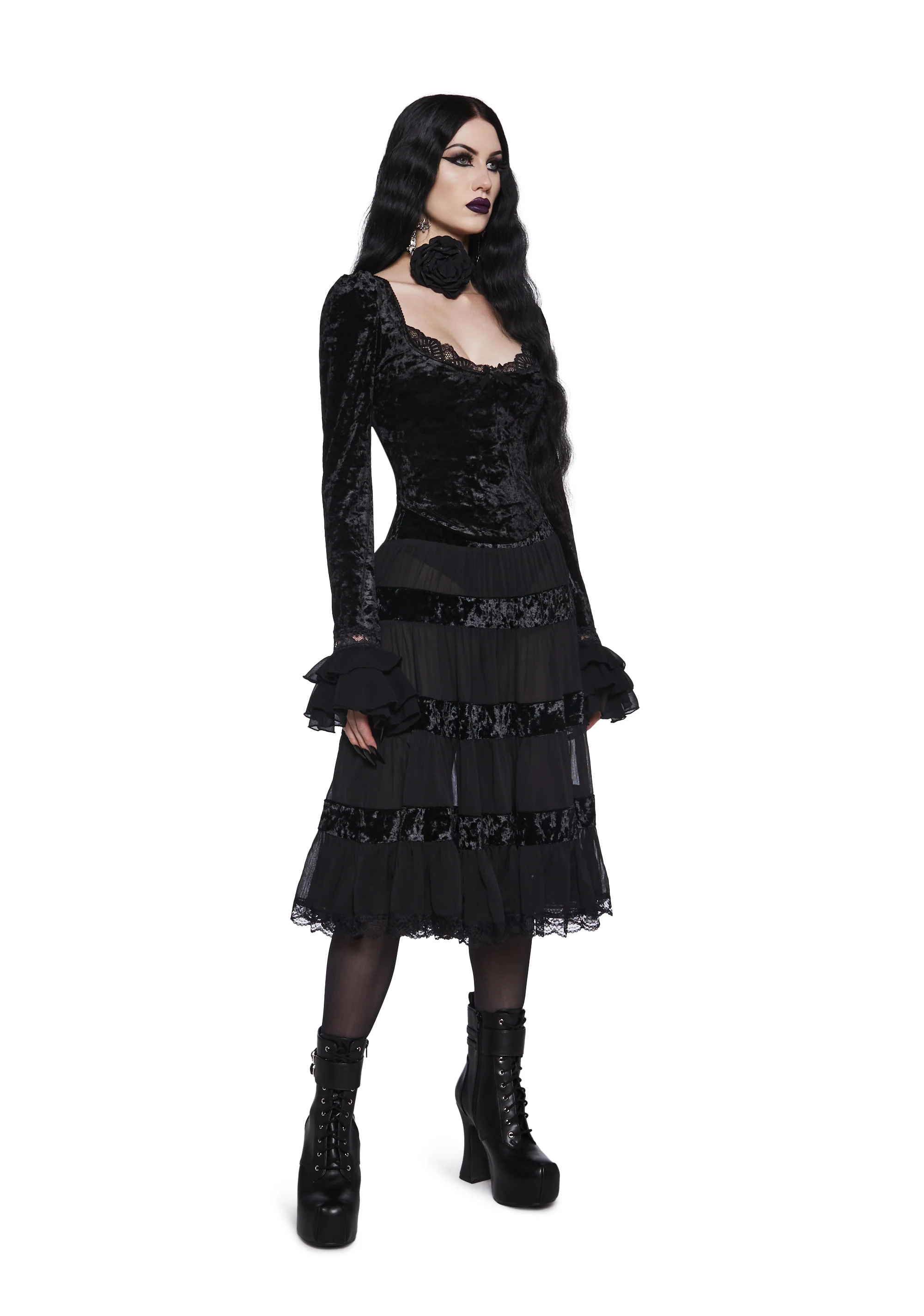 Afflicted Fancy Midi Skirt - Image 2