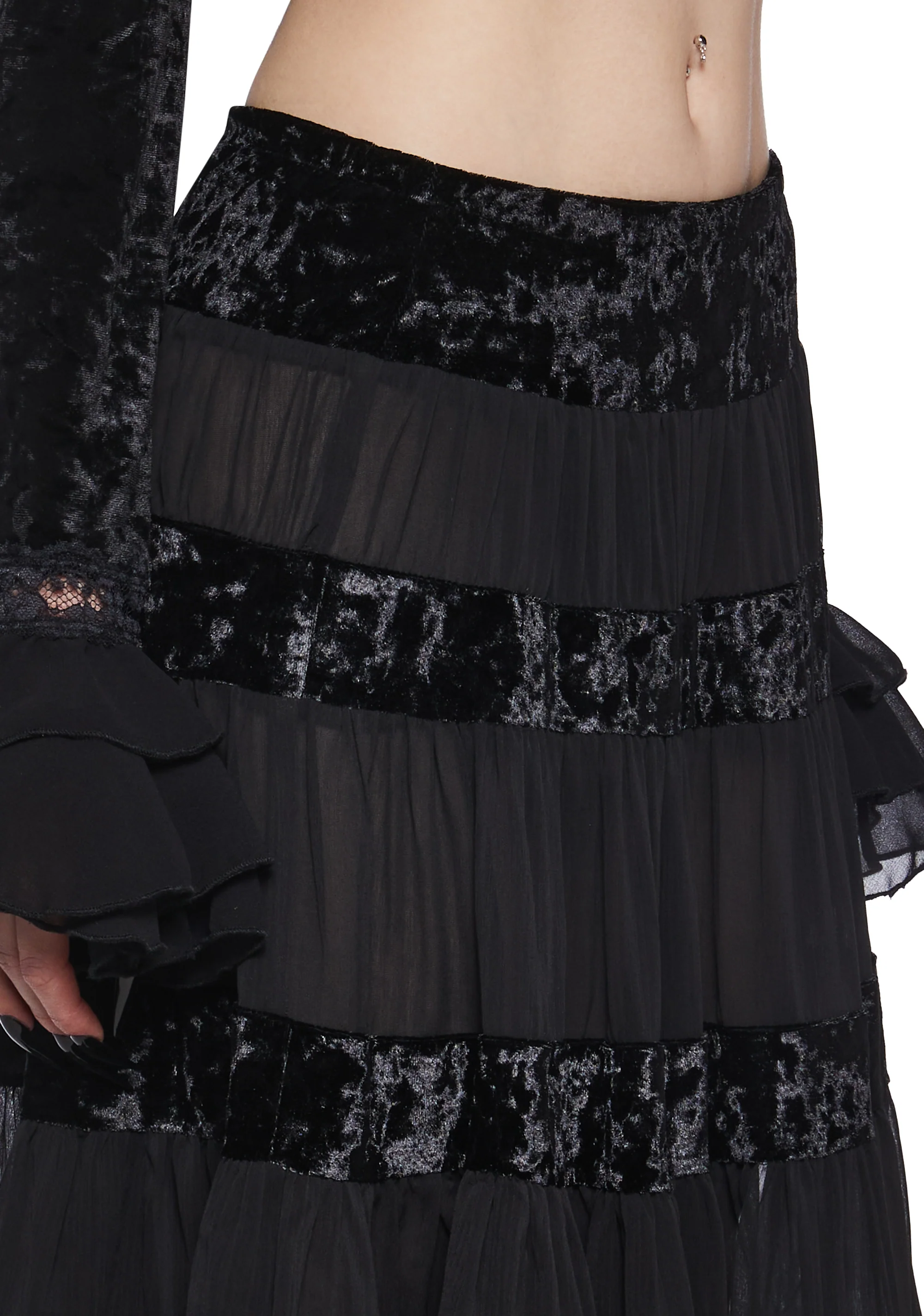 Afflicted Fancy Midi Skirt - Image 5
