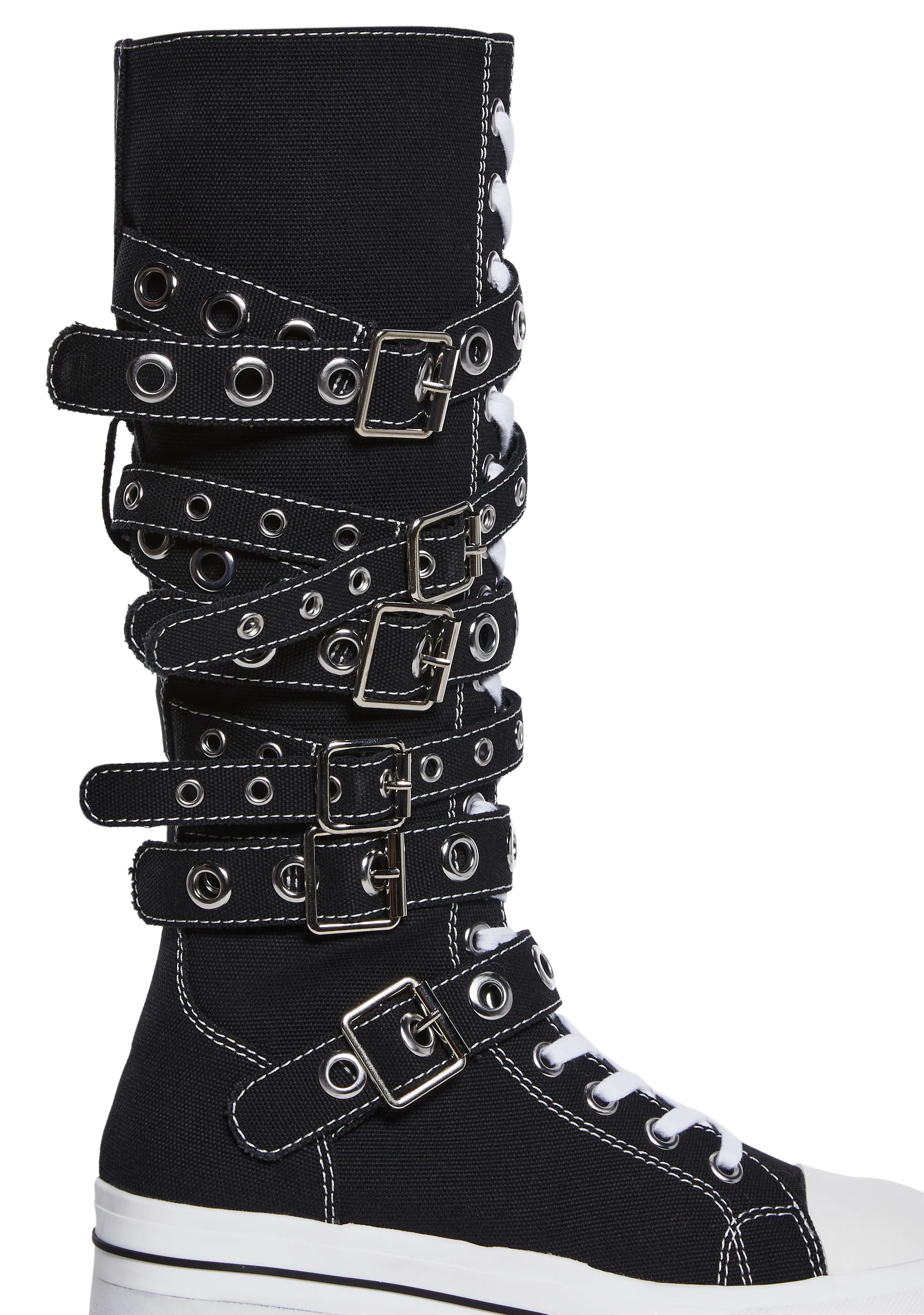 Against It All Knee High Platform Sneakers - Image 2