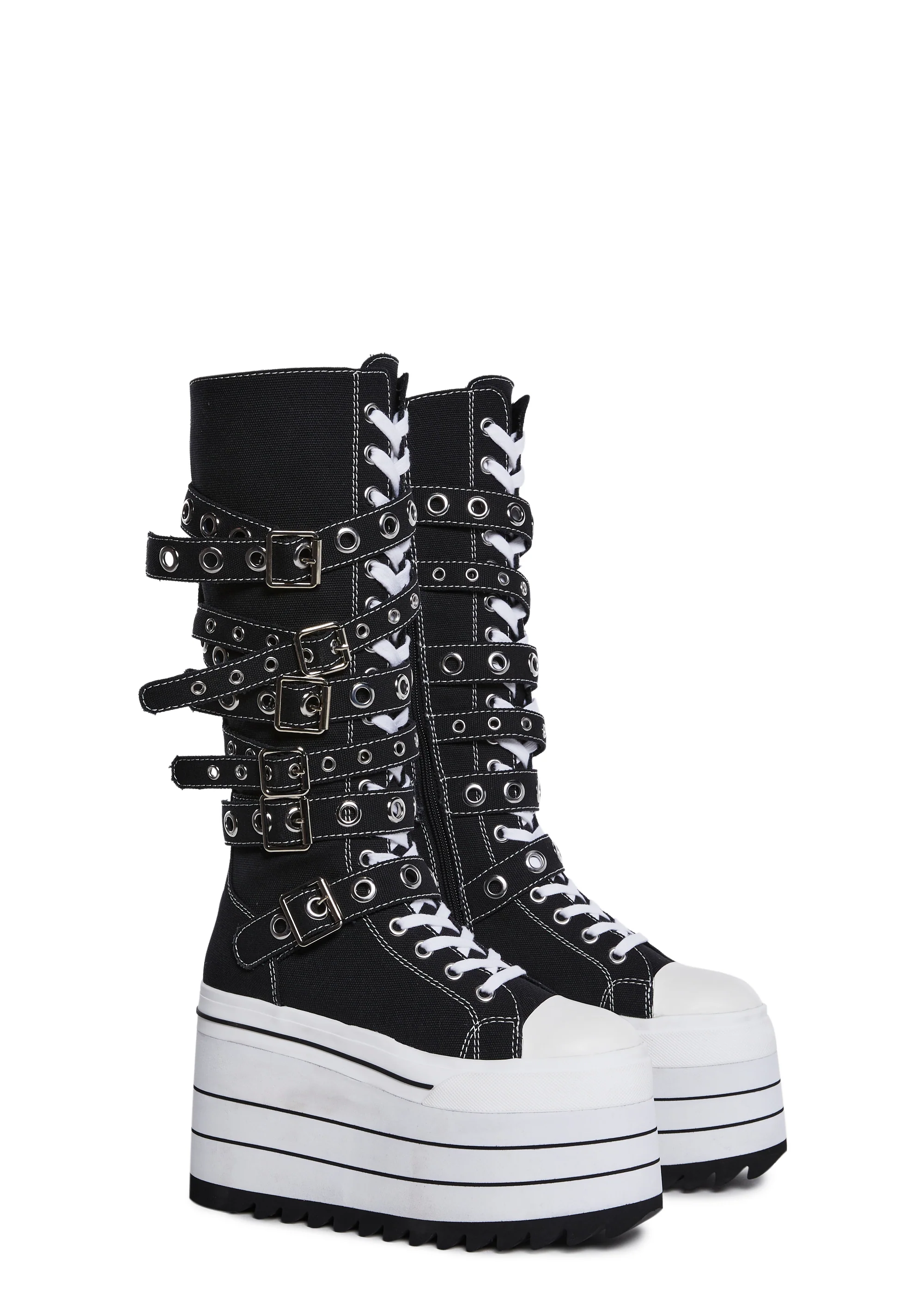 Against It All Knee High Platform Sneakers - Image 3