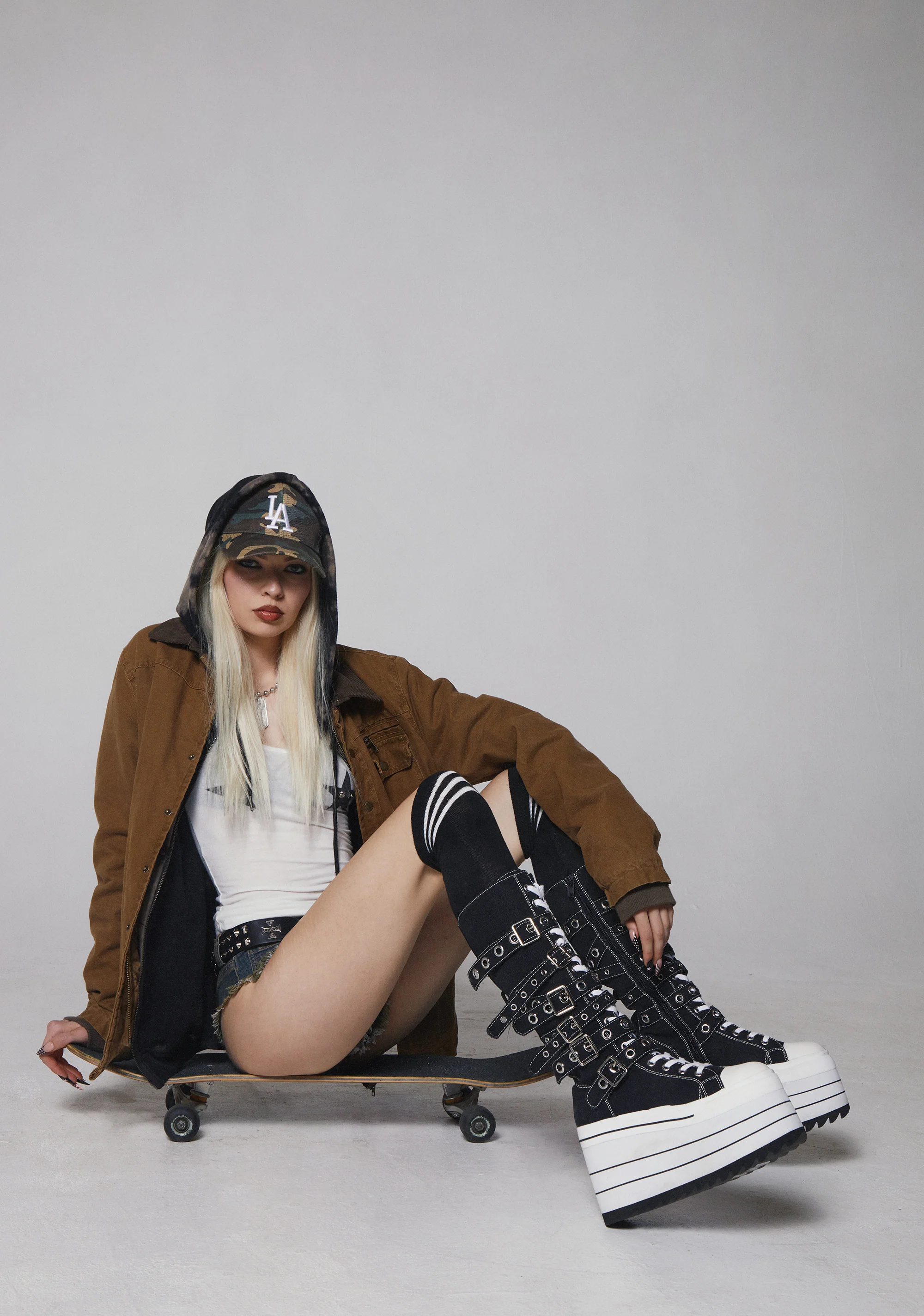 Against It All Knee High Platform Sneakers - Image 5