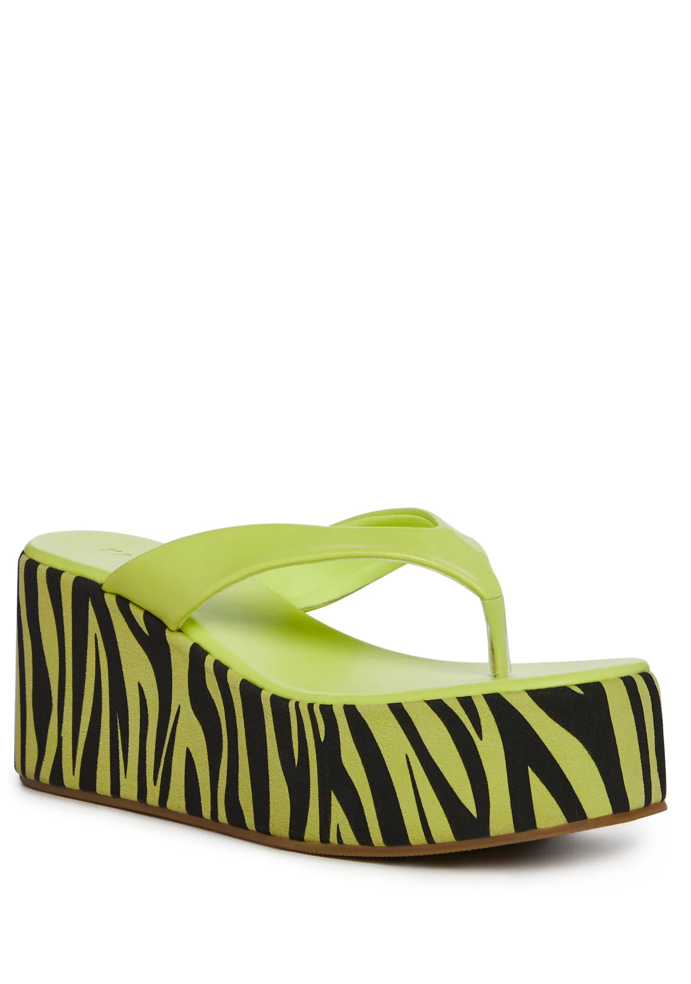 Safari Paradise Platform Sandals-Yellow - Image 2