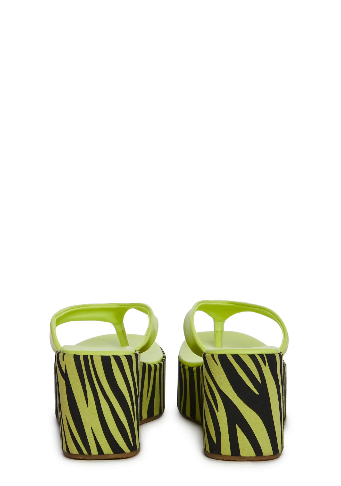 Safari Paradise Platform Sandals-Yellow - Image 4
