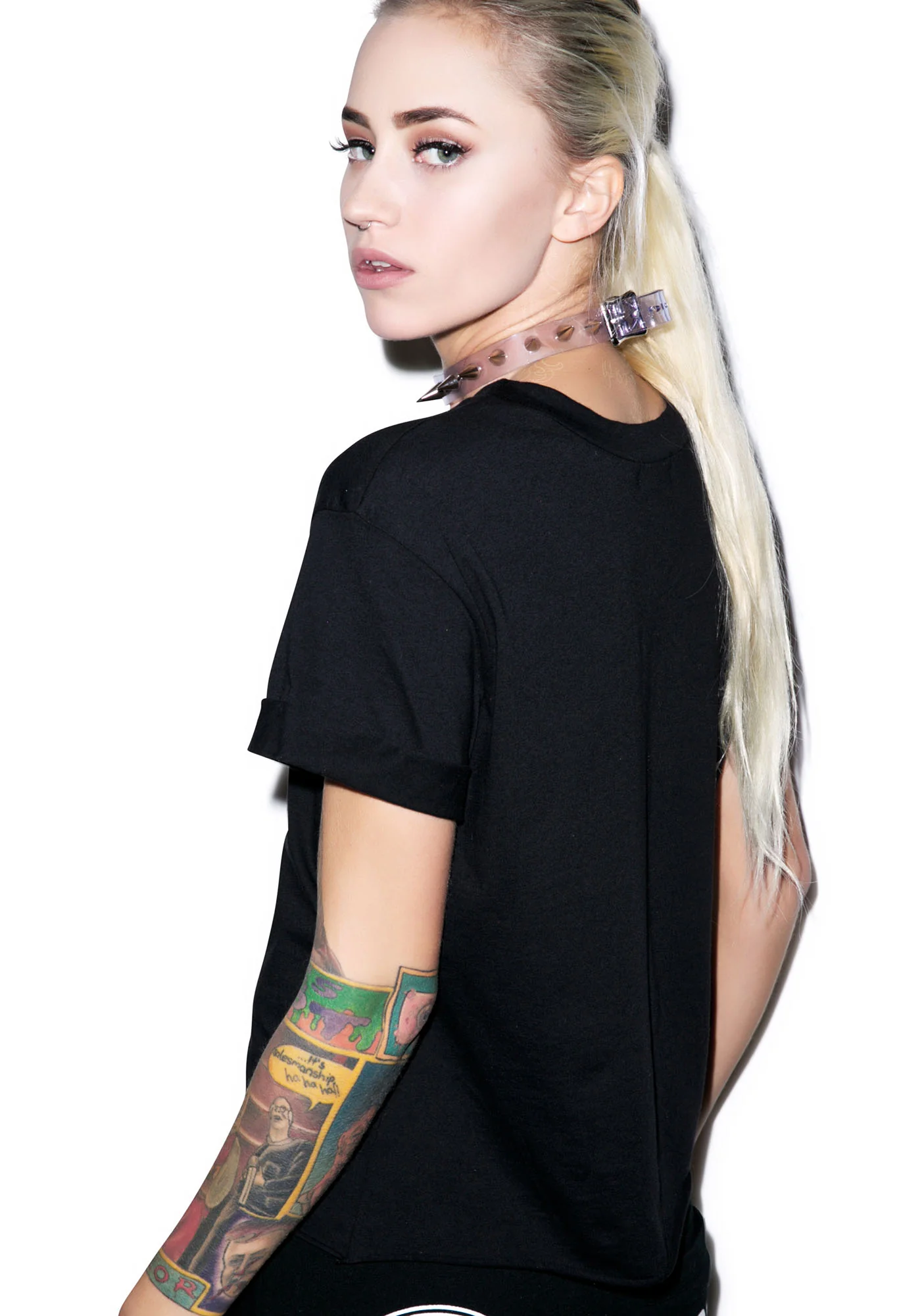 Aint No Wifi Crop Tee - Image 9