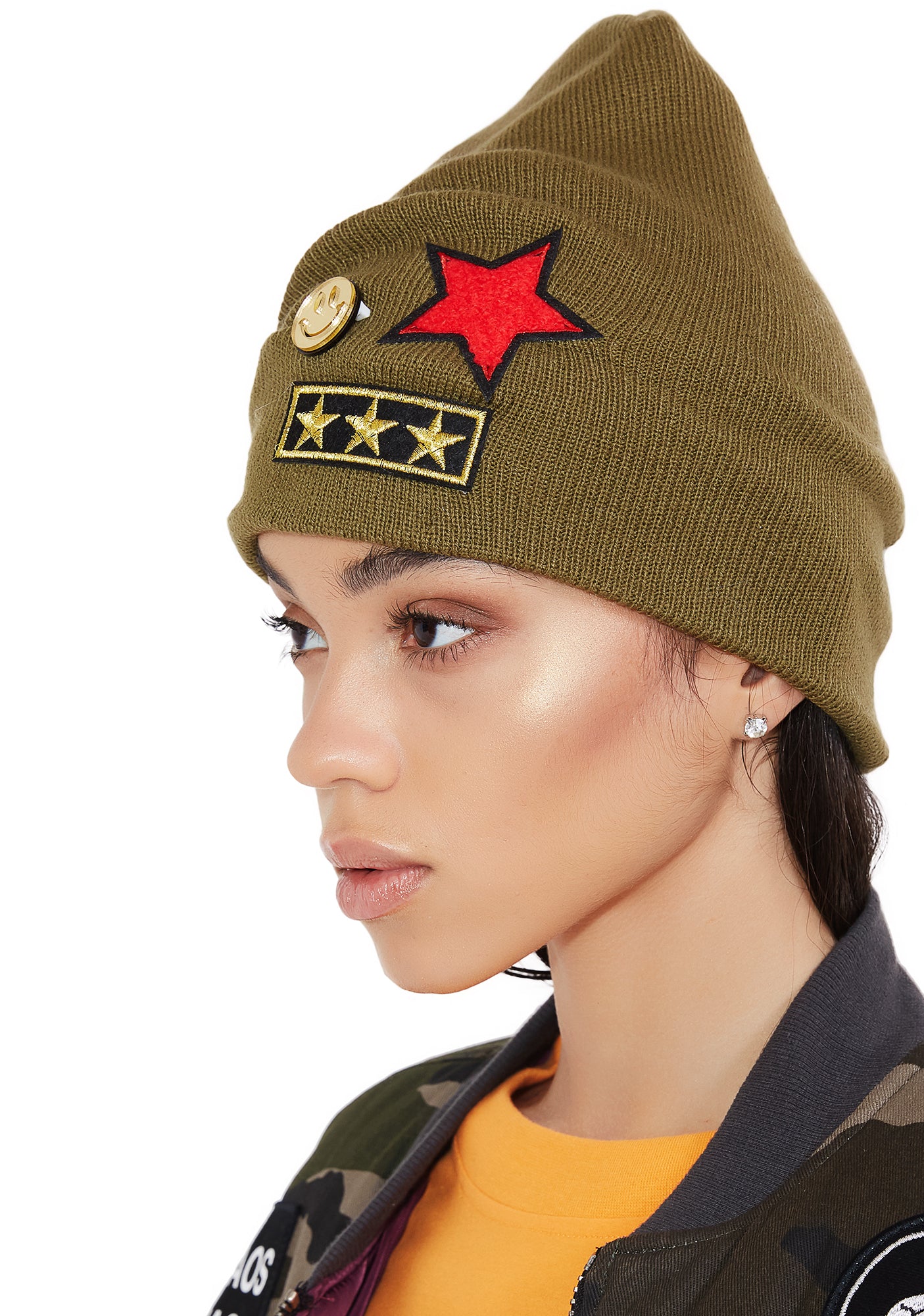 Air Raid Military Patch Beanie - Image 2