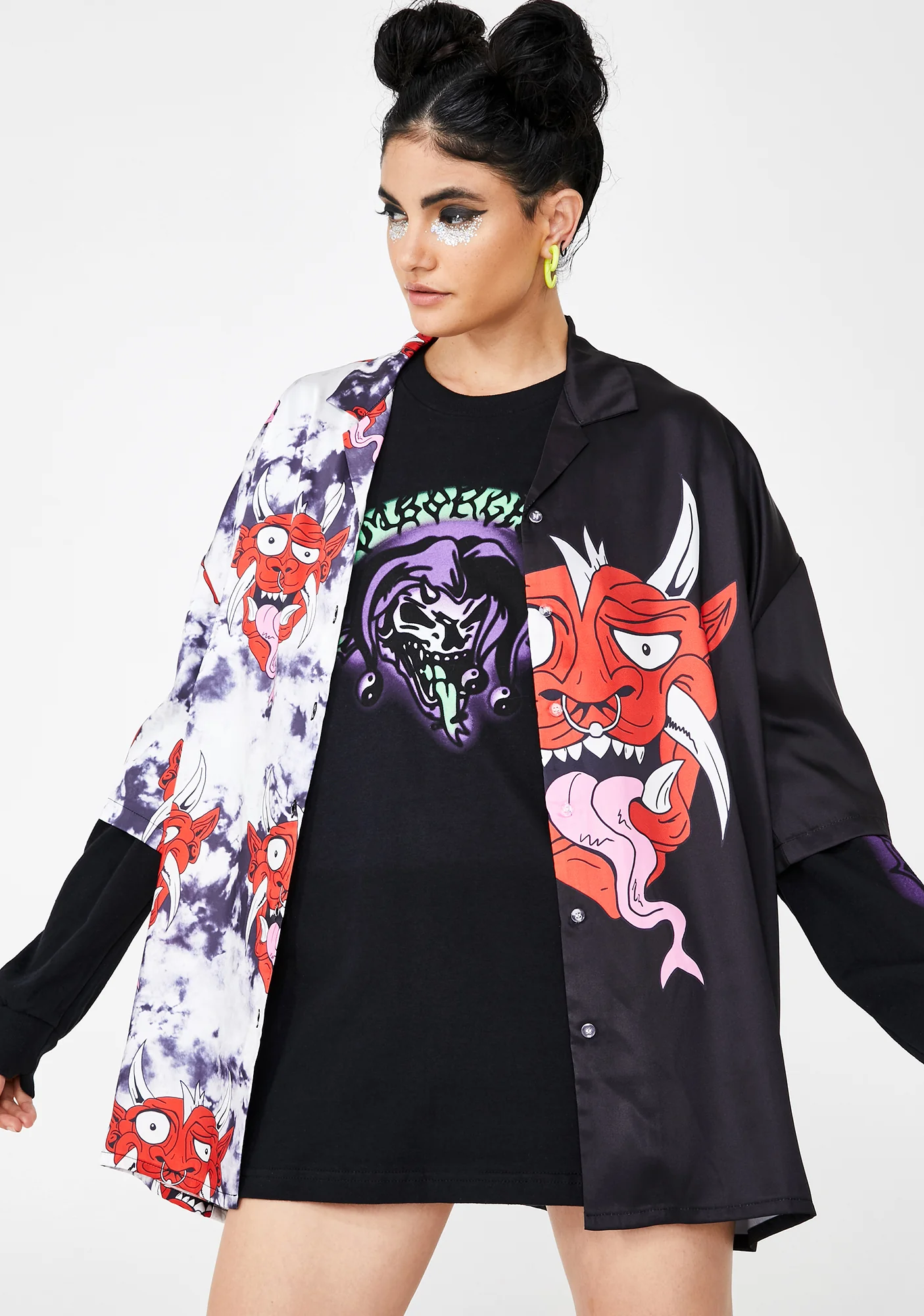 Airbrush Joker Long Sleeve Tee - Image 2