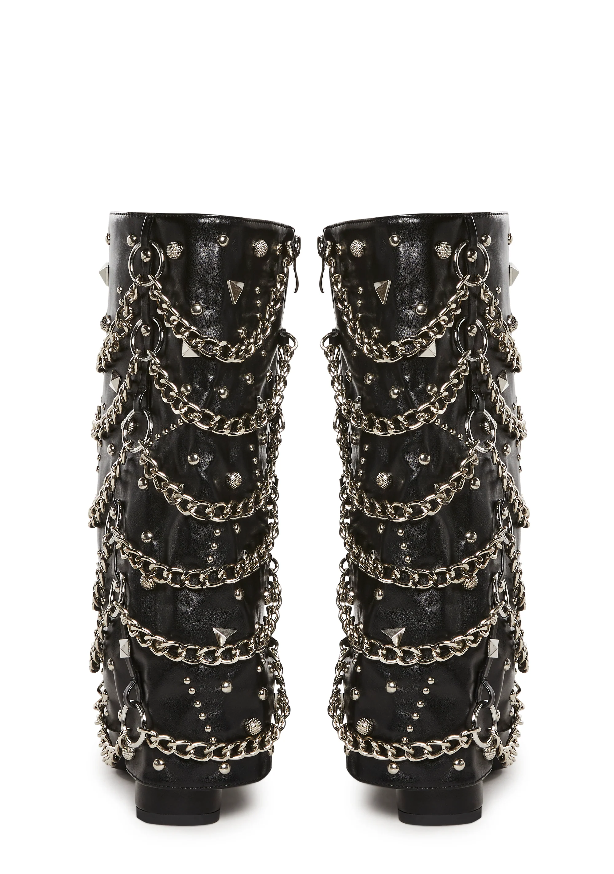 Aleena Chained Heeled Boots - Image 4