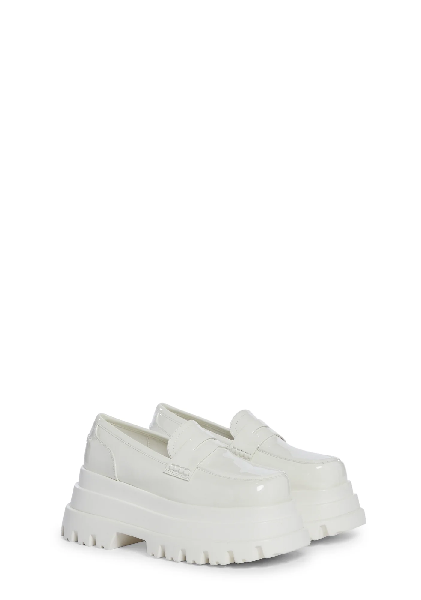 Aleo Platform Loafers - White - Image 3