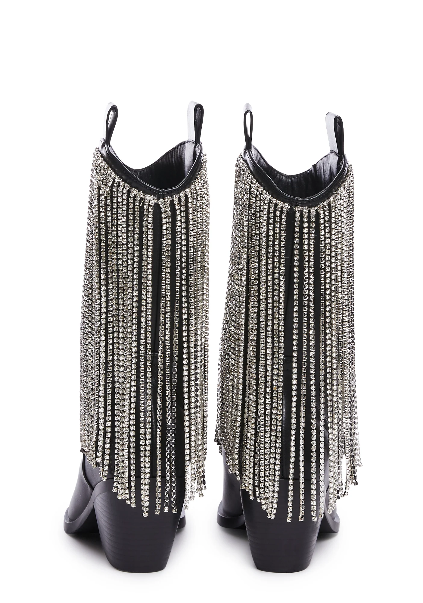 Alexandrite Rhinestone Fringe Cowboy Boots - Image 4