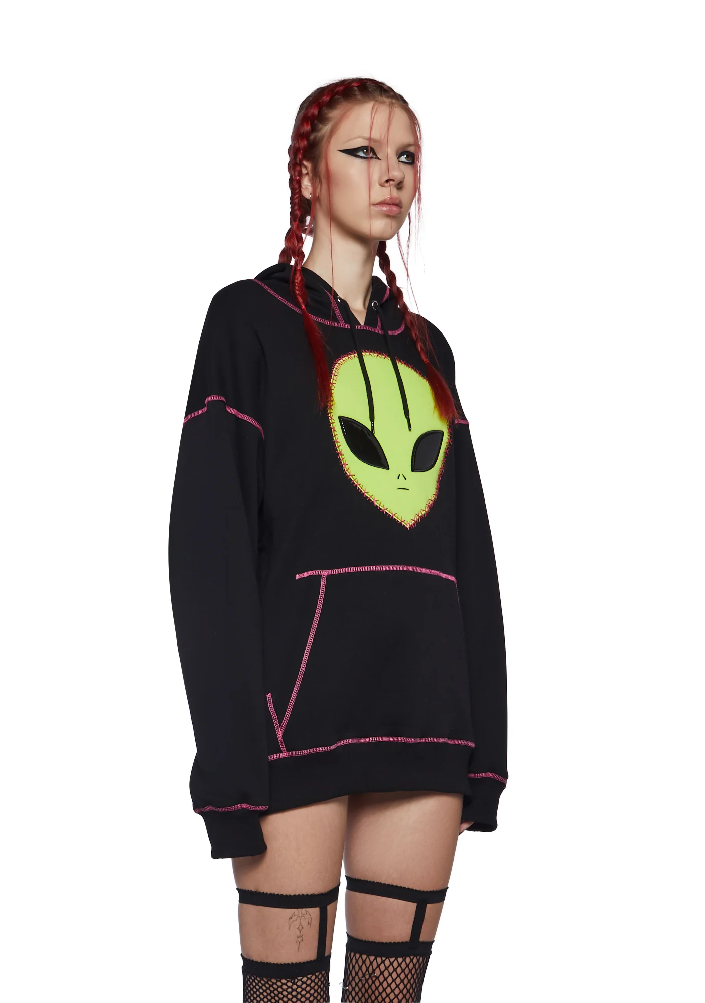 Alien Antics Graphic Hoodie - Image 3