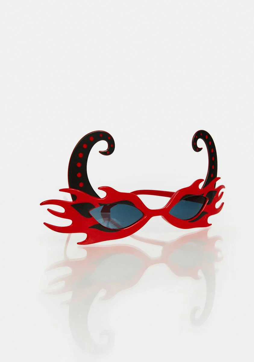 All Ablaze Flame Party Sunglasses - Image 2