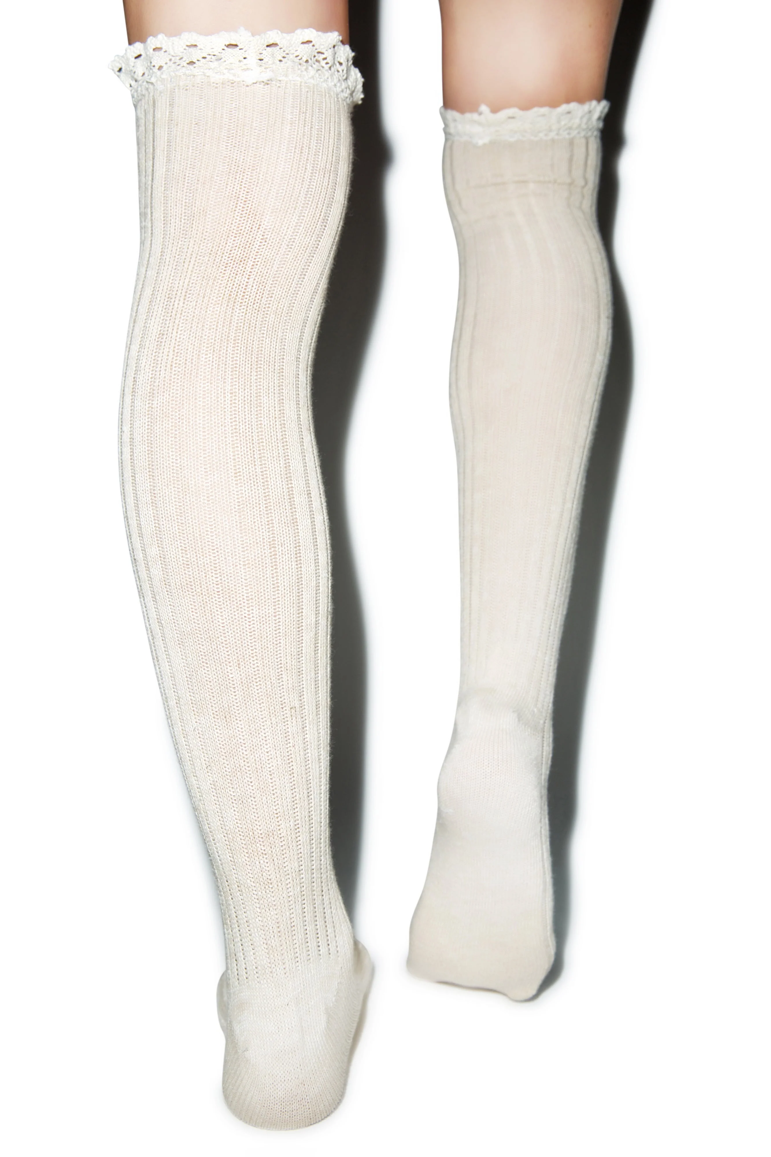 All About That Lace Knee High Socks - Black - Image 5