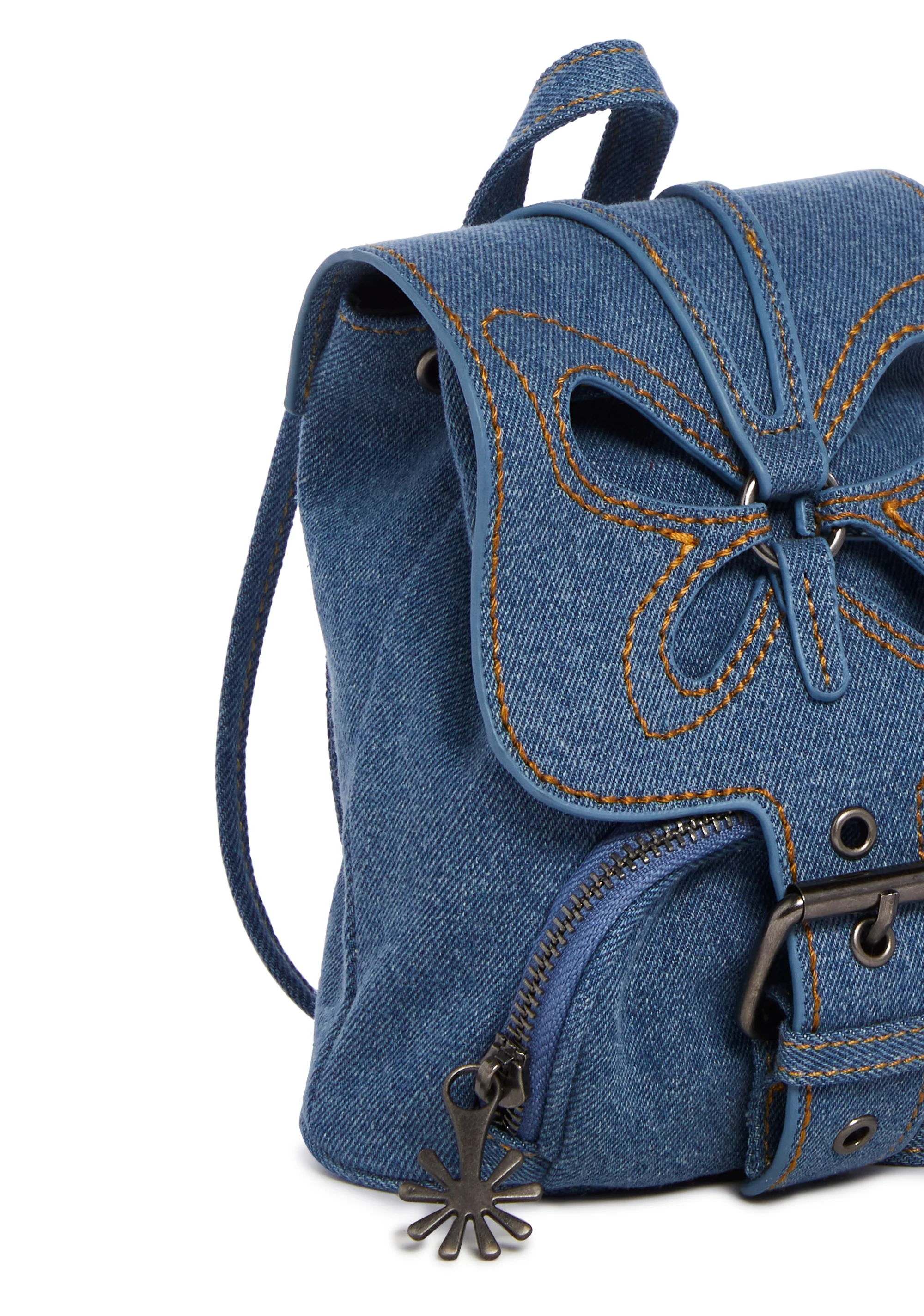 Feeling Good Butterfly Backpack - Denim - Image 3