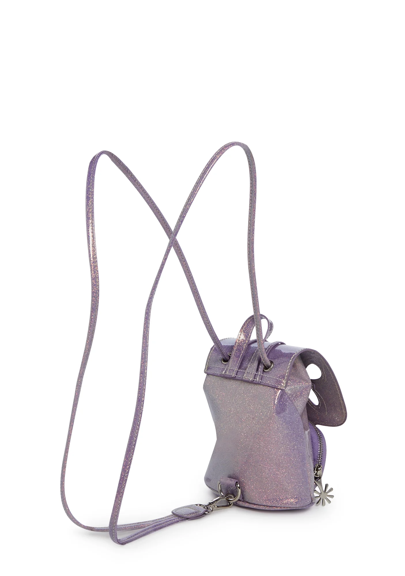 Feeling Good Butterfly Backpack - Purple Glitter - Image 4