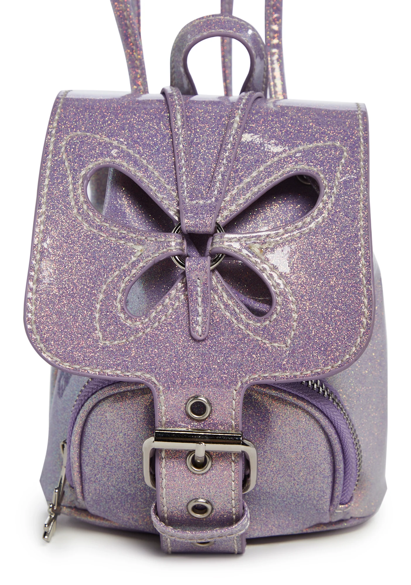 Feeling Good Butterfly Backpack - Purple Glitter - Image 5