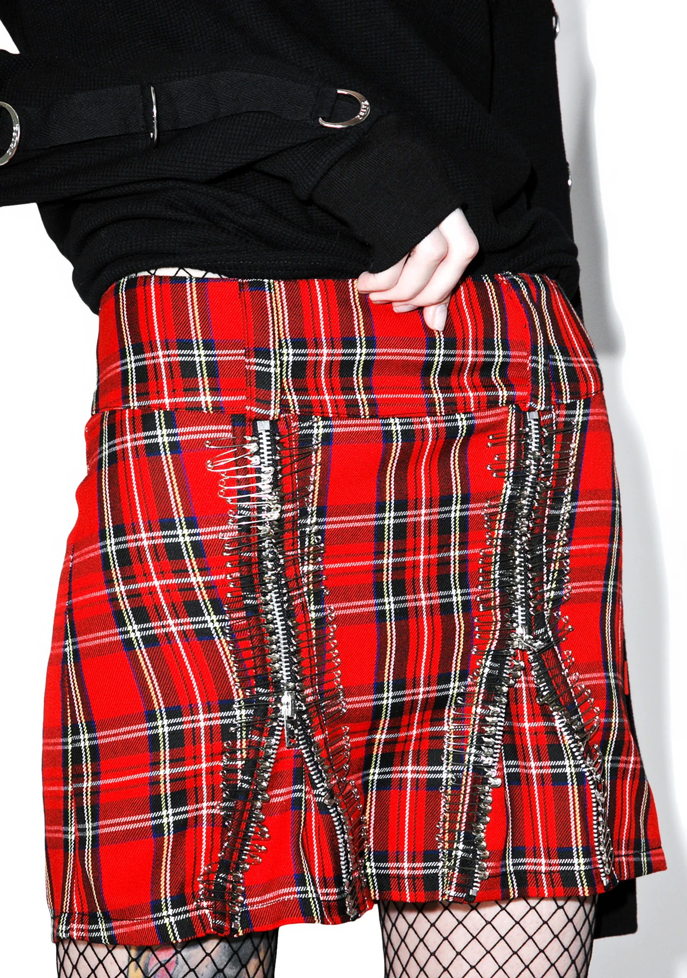 All Over Safety Pin Skirt - Image 2