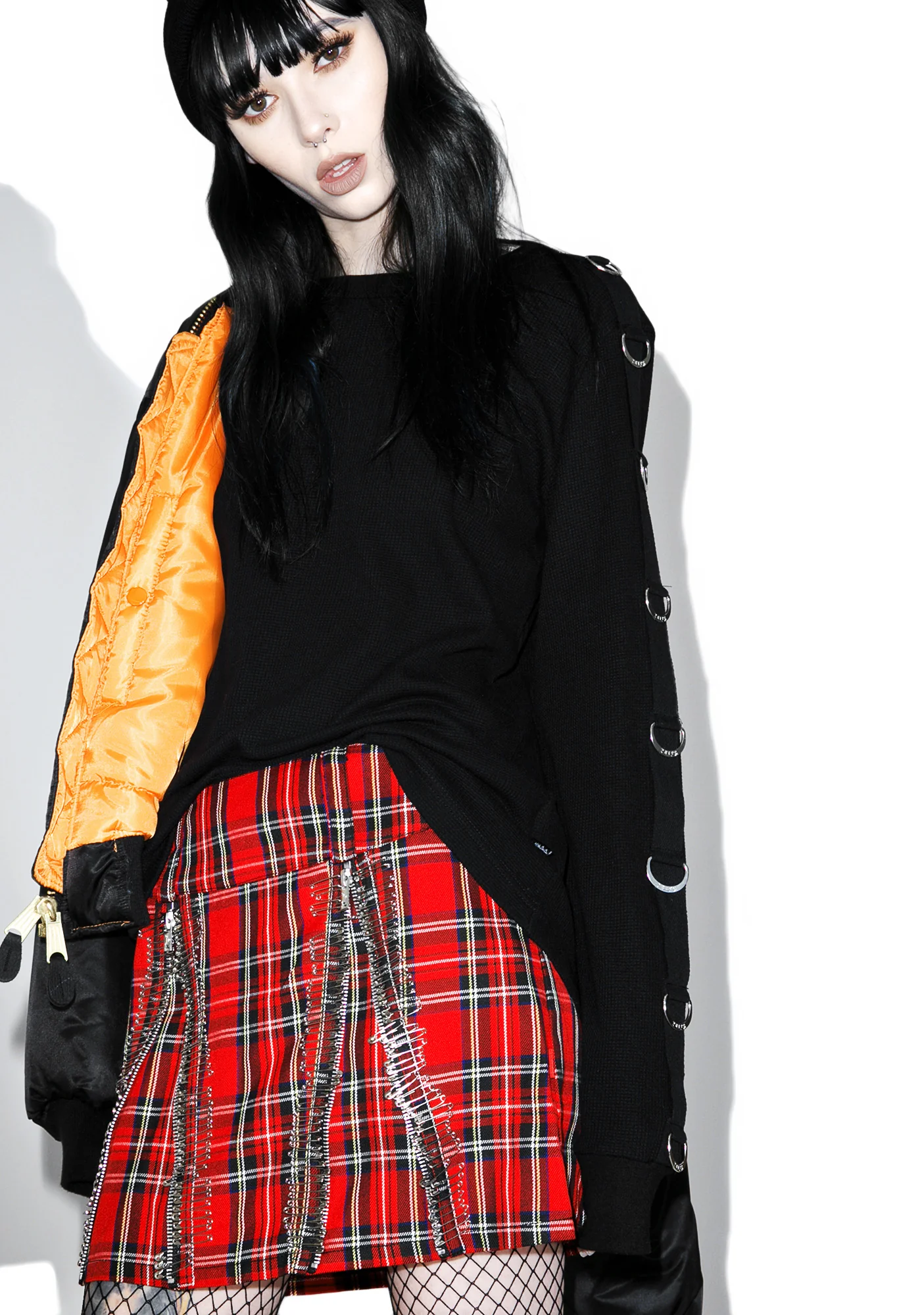 All Over Safety Pin Skirt - Image 3