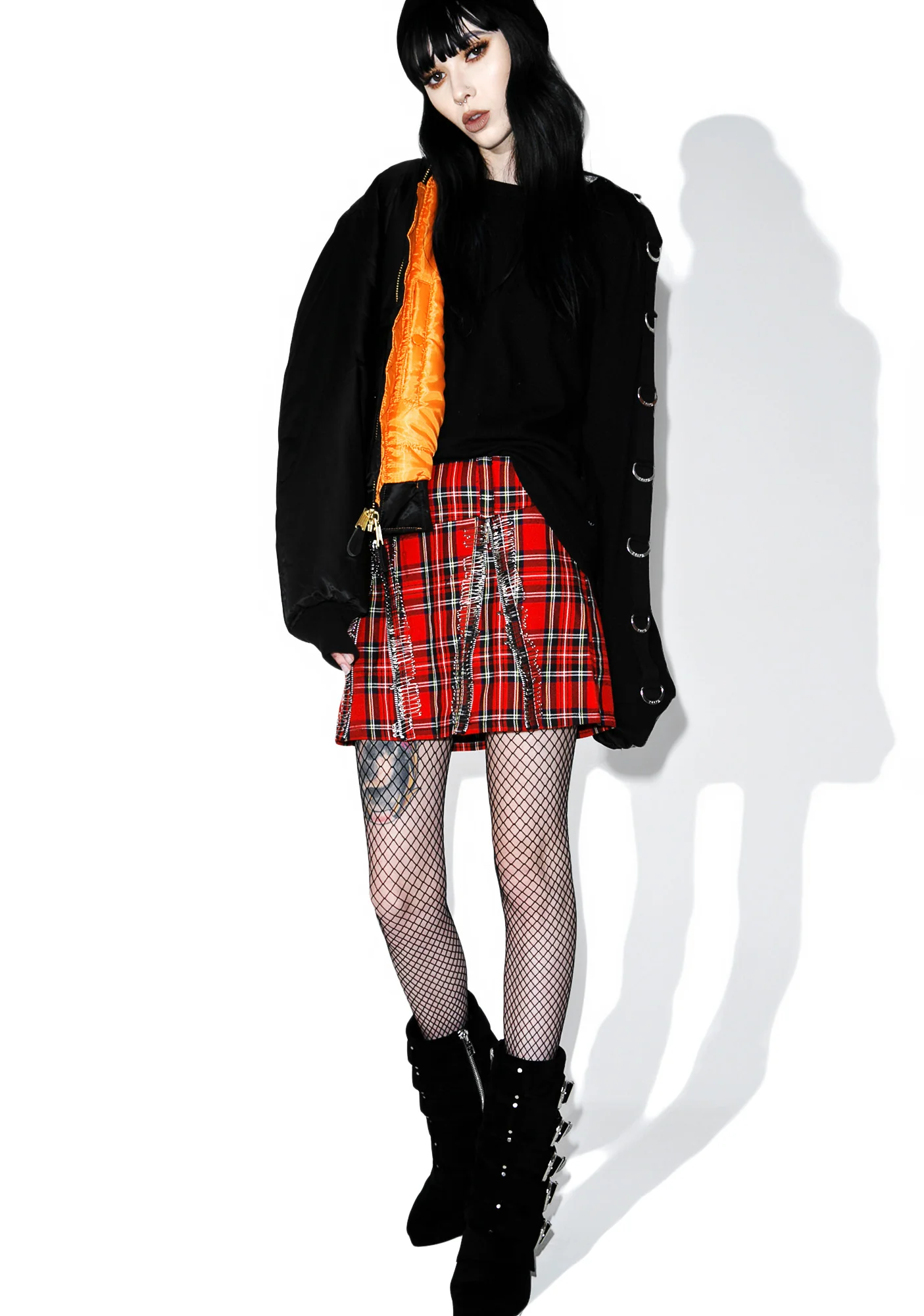 All Over Safety Pin Skirt - Image 5