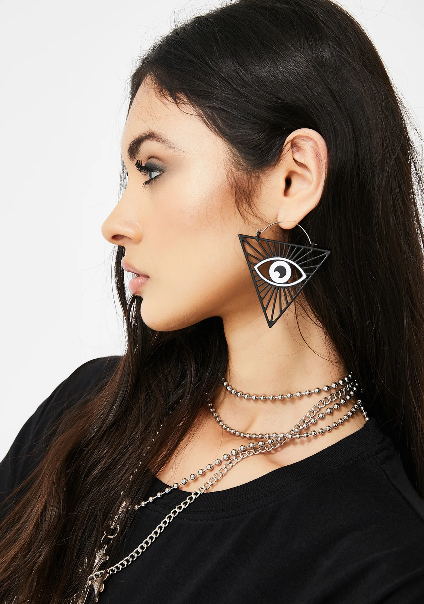 All Seeing Eye Drop Earrings - Image 3