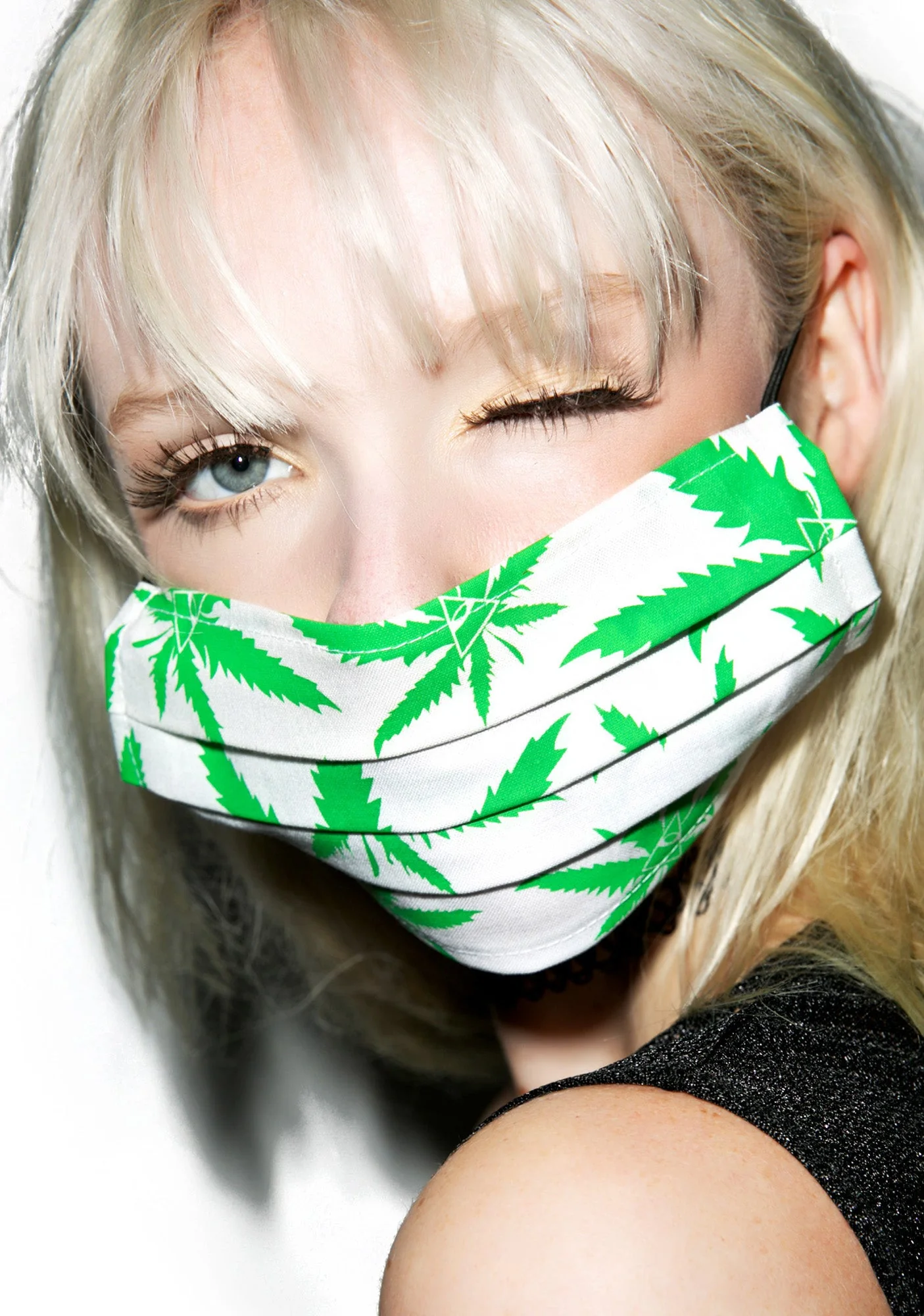 All Seeing Mary Dust Mask - Green - Image 5