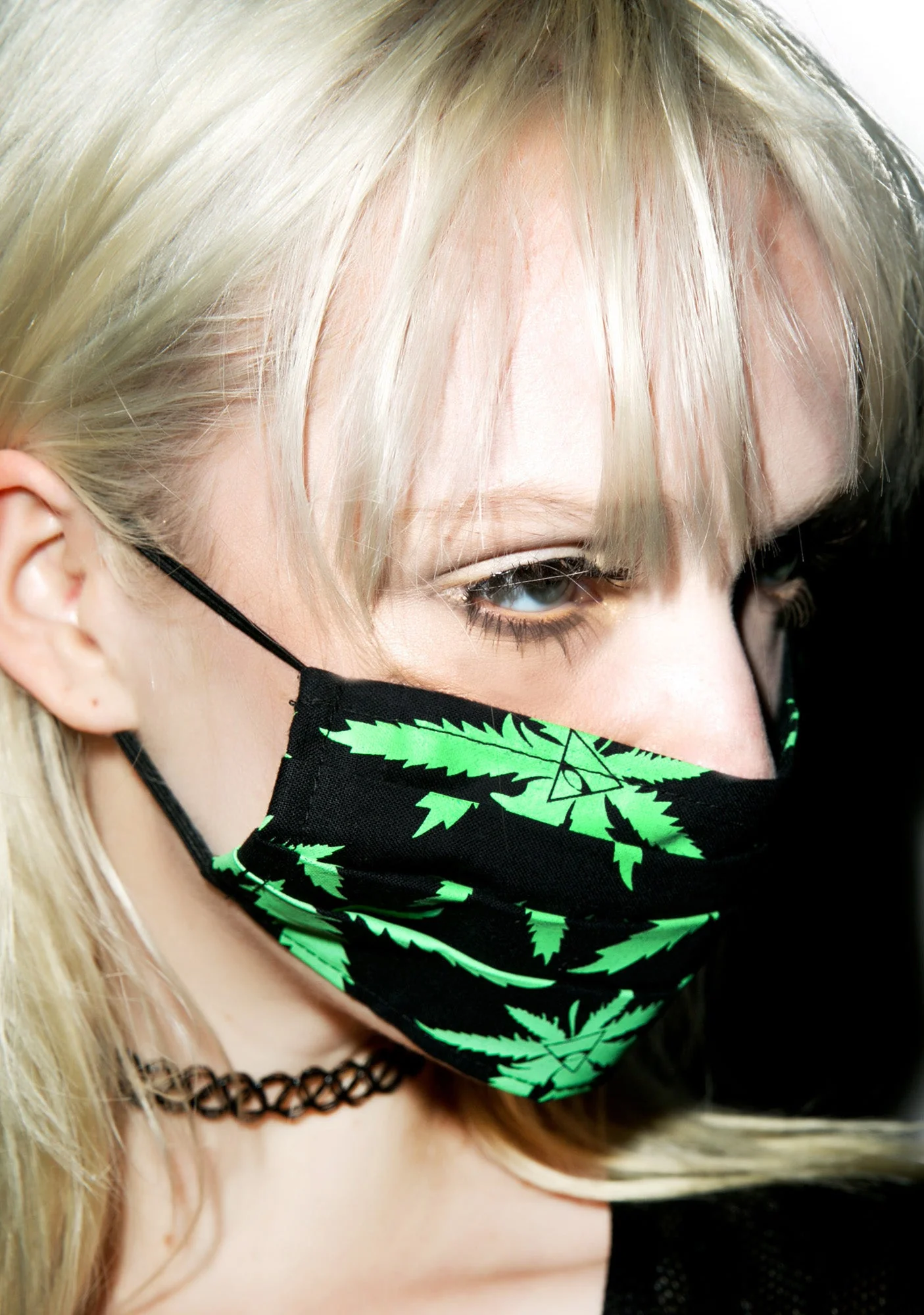All Seeing Mary Dust Mask - Green - Image 8