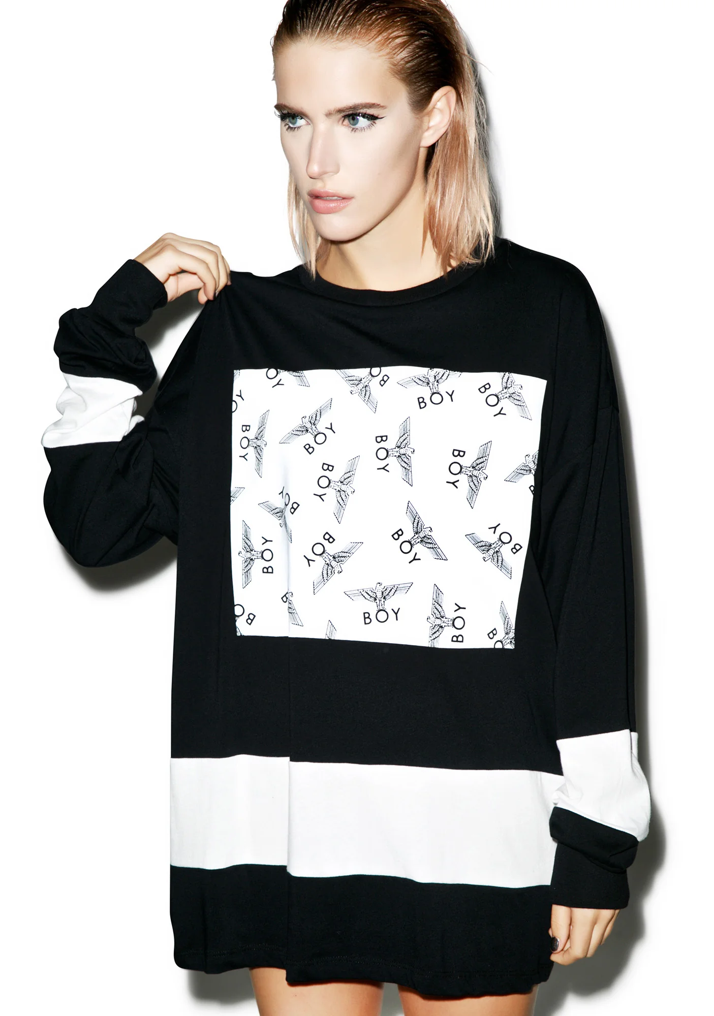 Allover Eagle Boy Long Sleeve Tee - Image 2
