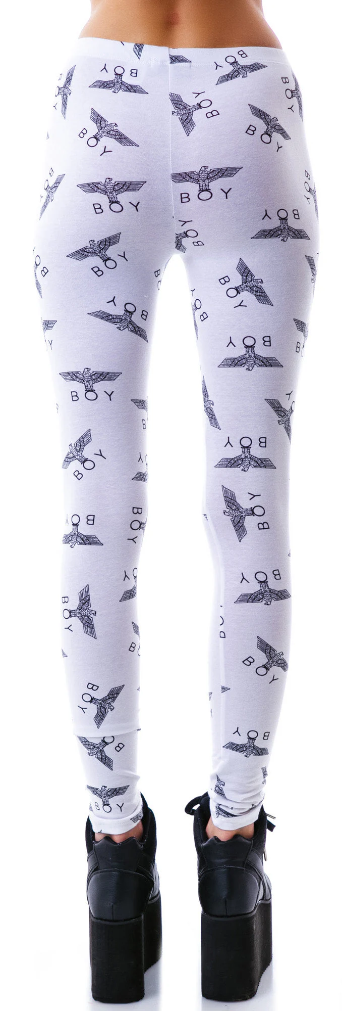 Allover Eagle BOY Standard Leggings - Black - Image 6