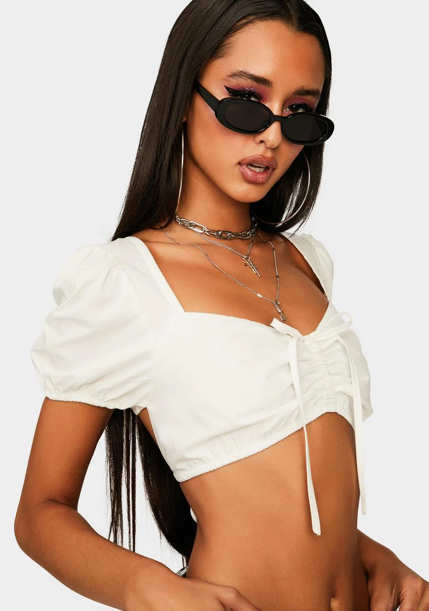 Allure Lace Up Crop Top - Image 4