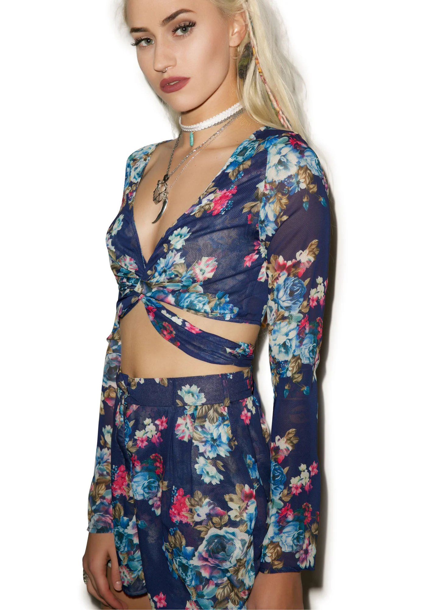 Almost Enough Wrap Front Crop Top - Image 5
