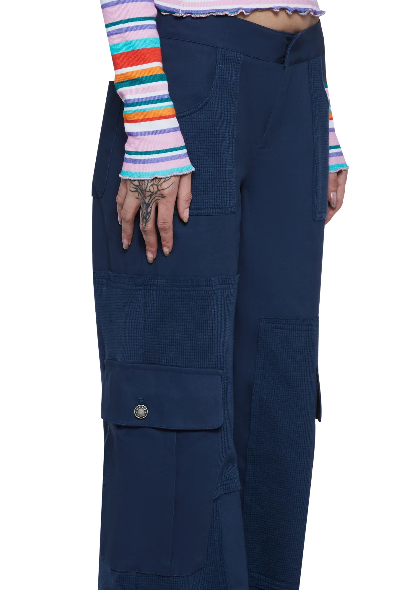 Alternative Anthem Cargo Pants- Blue - Image 5