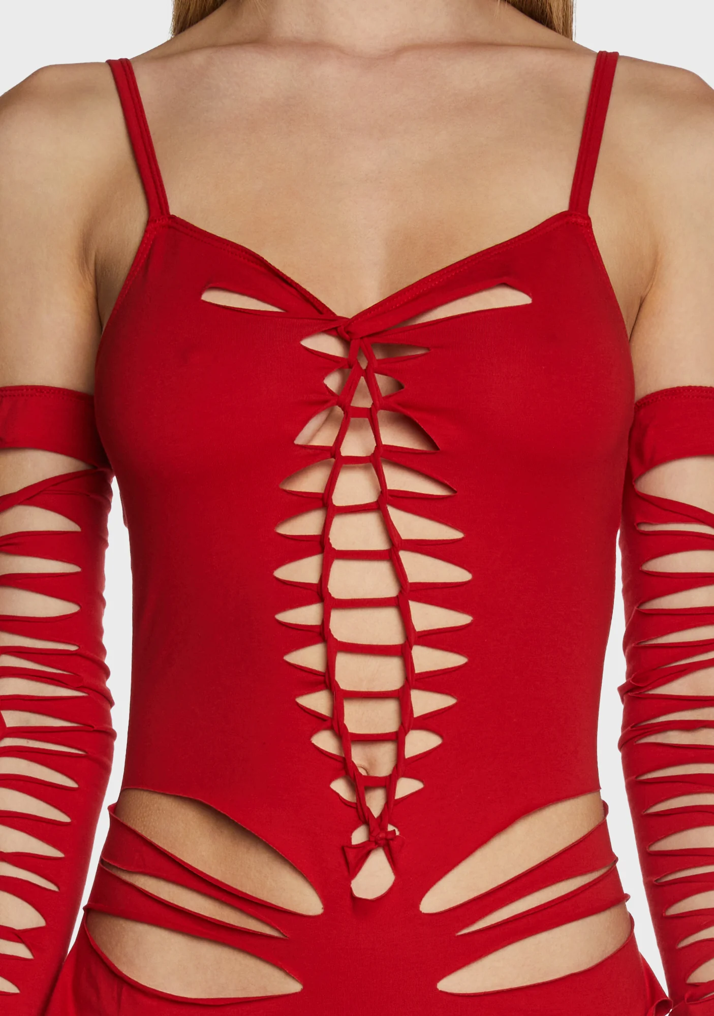 Spellbound Smiles Mini Dress - Red - Image 2