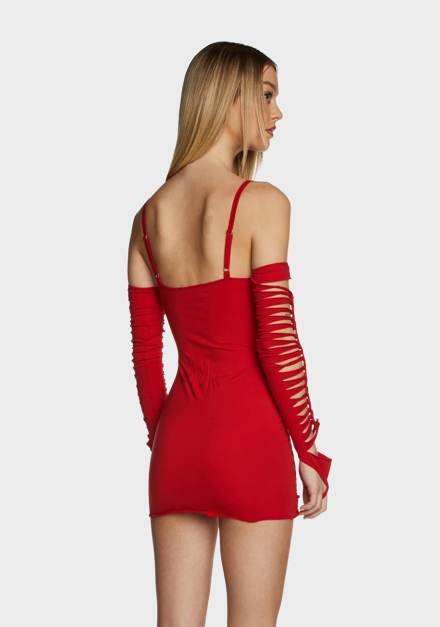 Spellbound Smiles Mini Dress - Red - Image 4