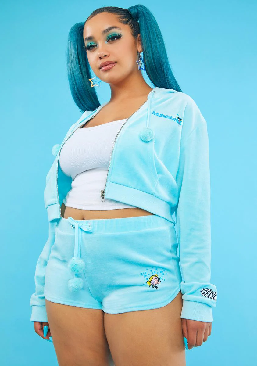 Always Everything Nice Velour Shorts - Image 2