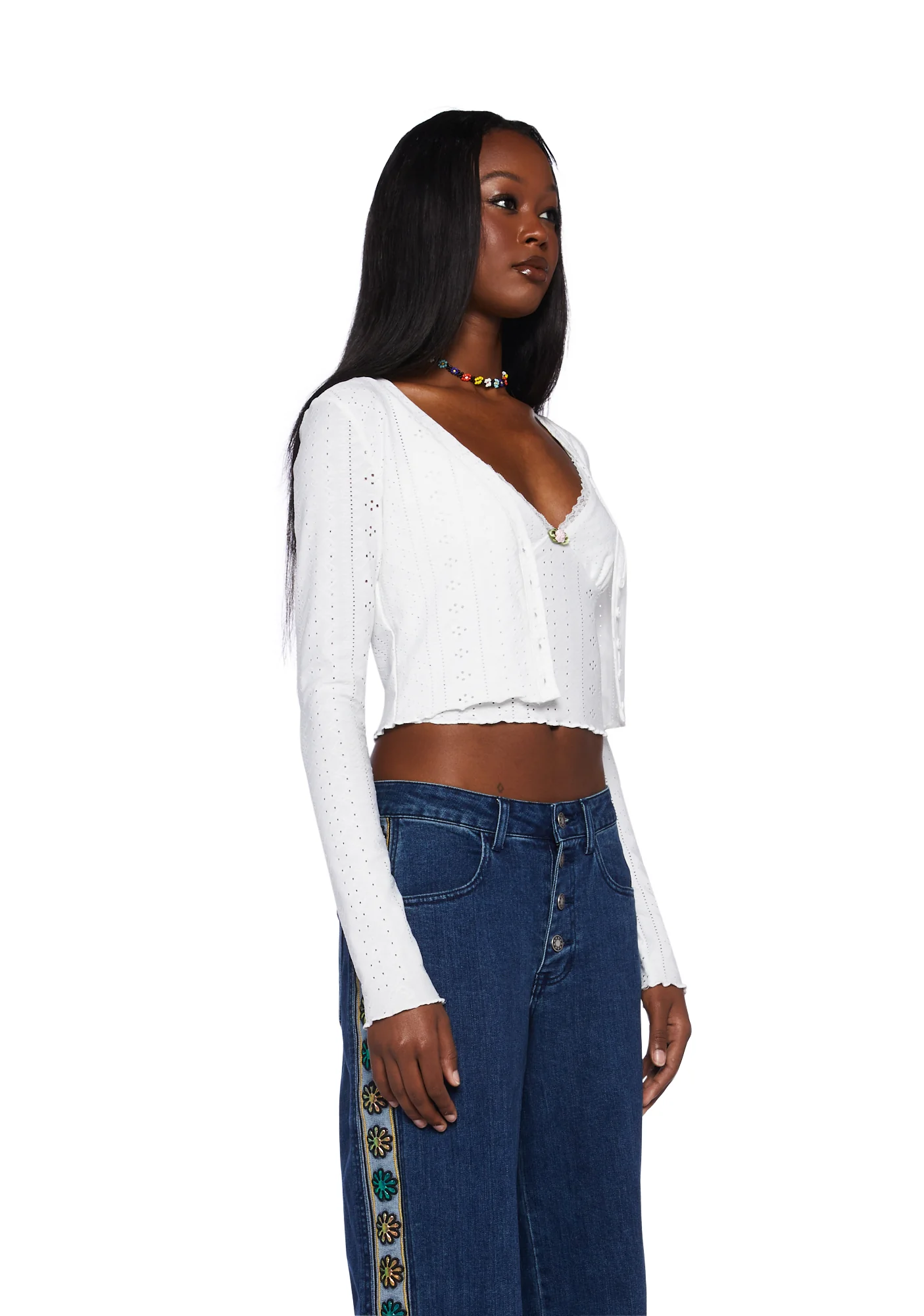 Always Right Cardigan Set - White - Image 3