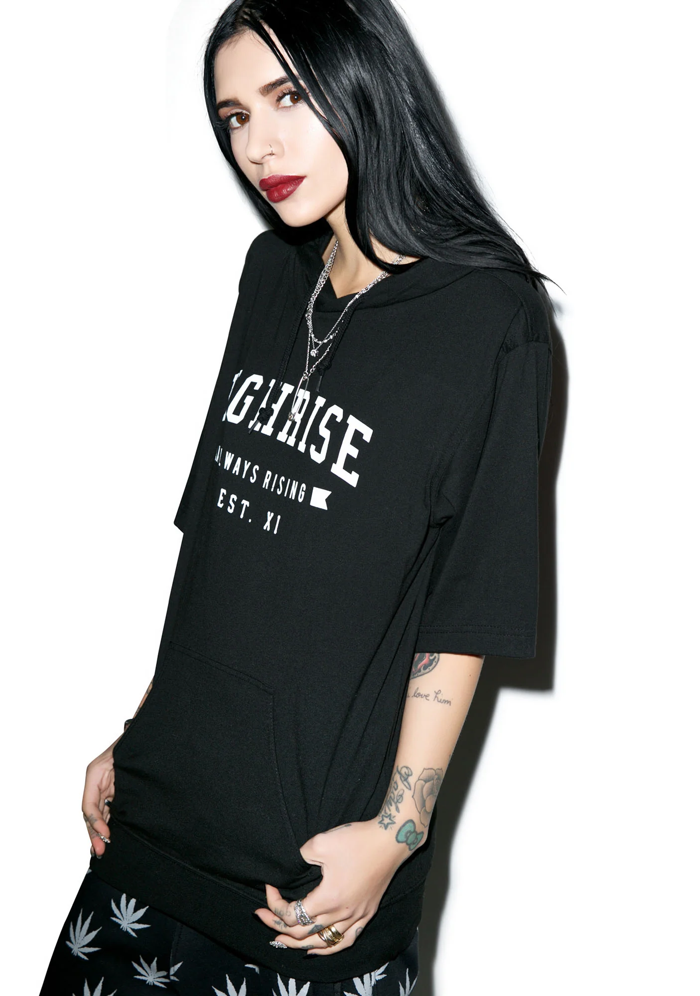 Always Rising Short Sleeve Hoodie - Image 4