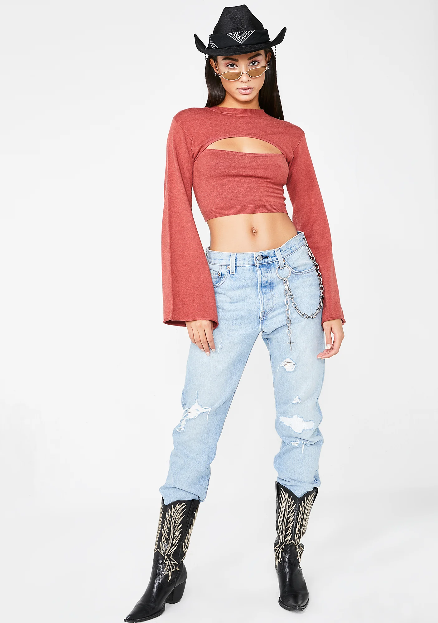 Amber Hot Lil Honey Long Sleeve Sweater - Image 5