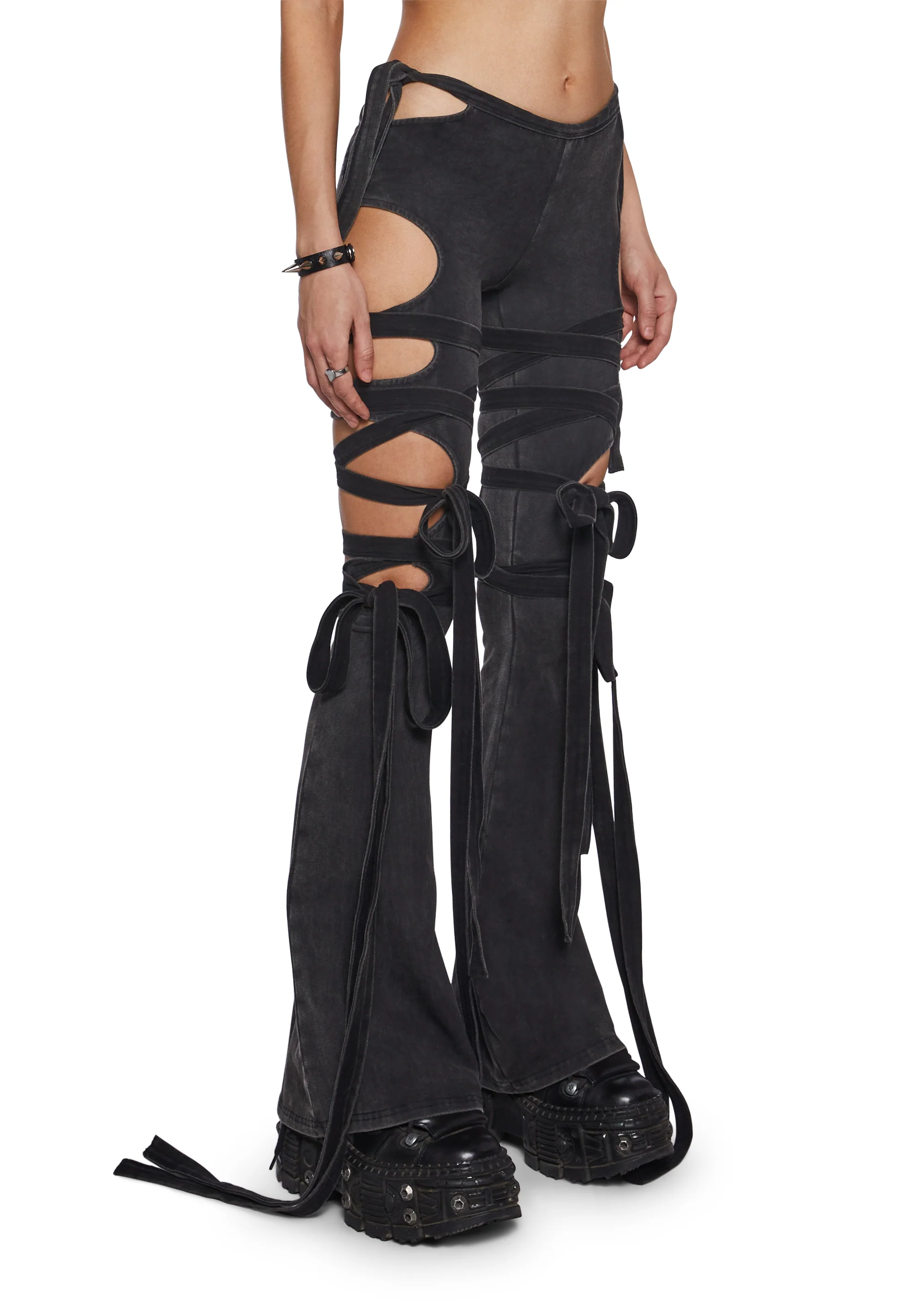 Ambient Wrap Tie Cut-Out Pants - Image 3