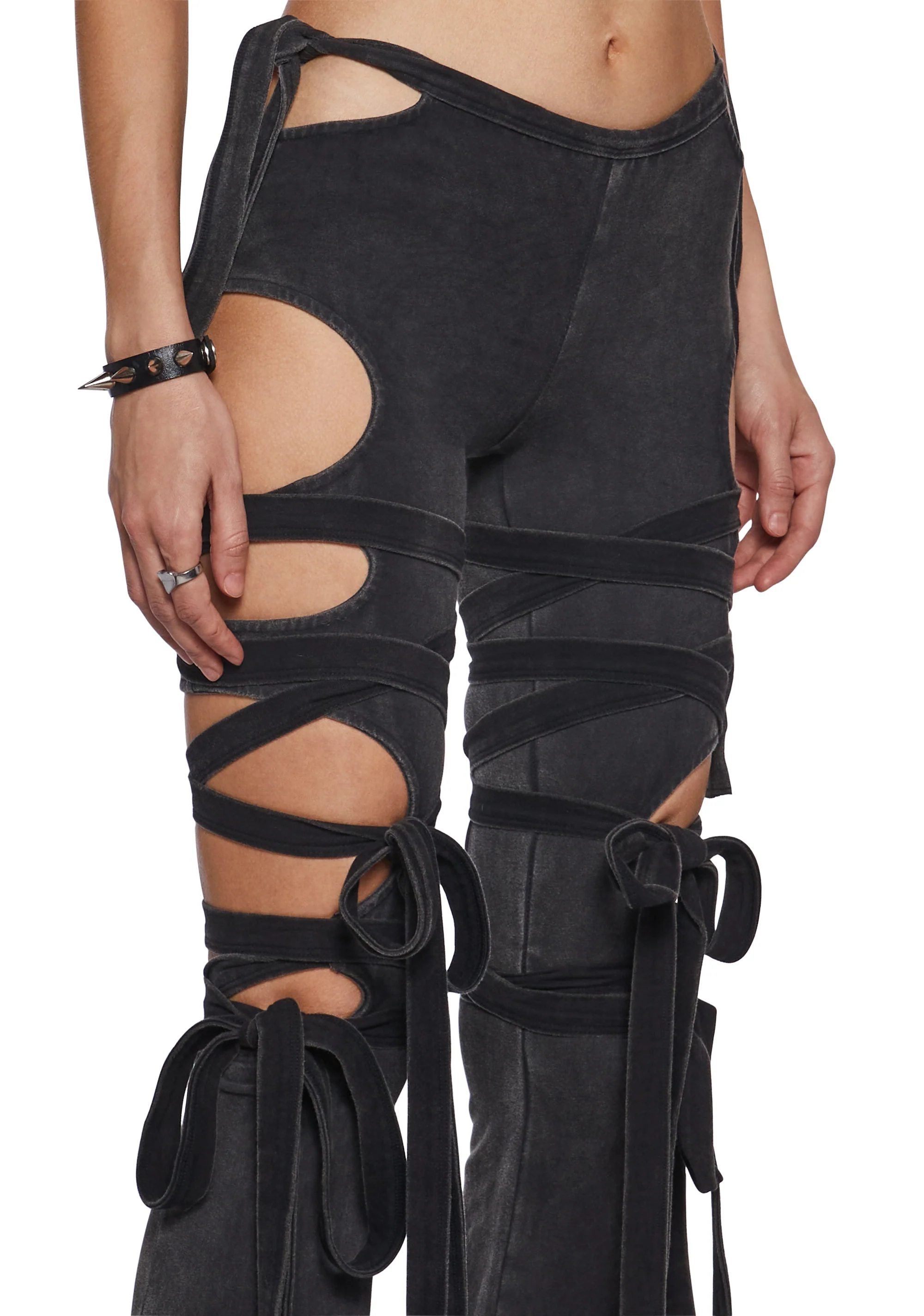 Ambient Wrap Tie Cut-Out Pants - Image 5
