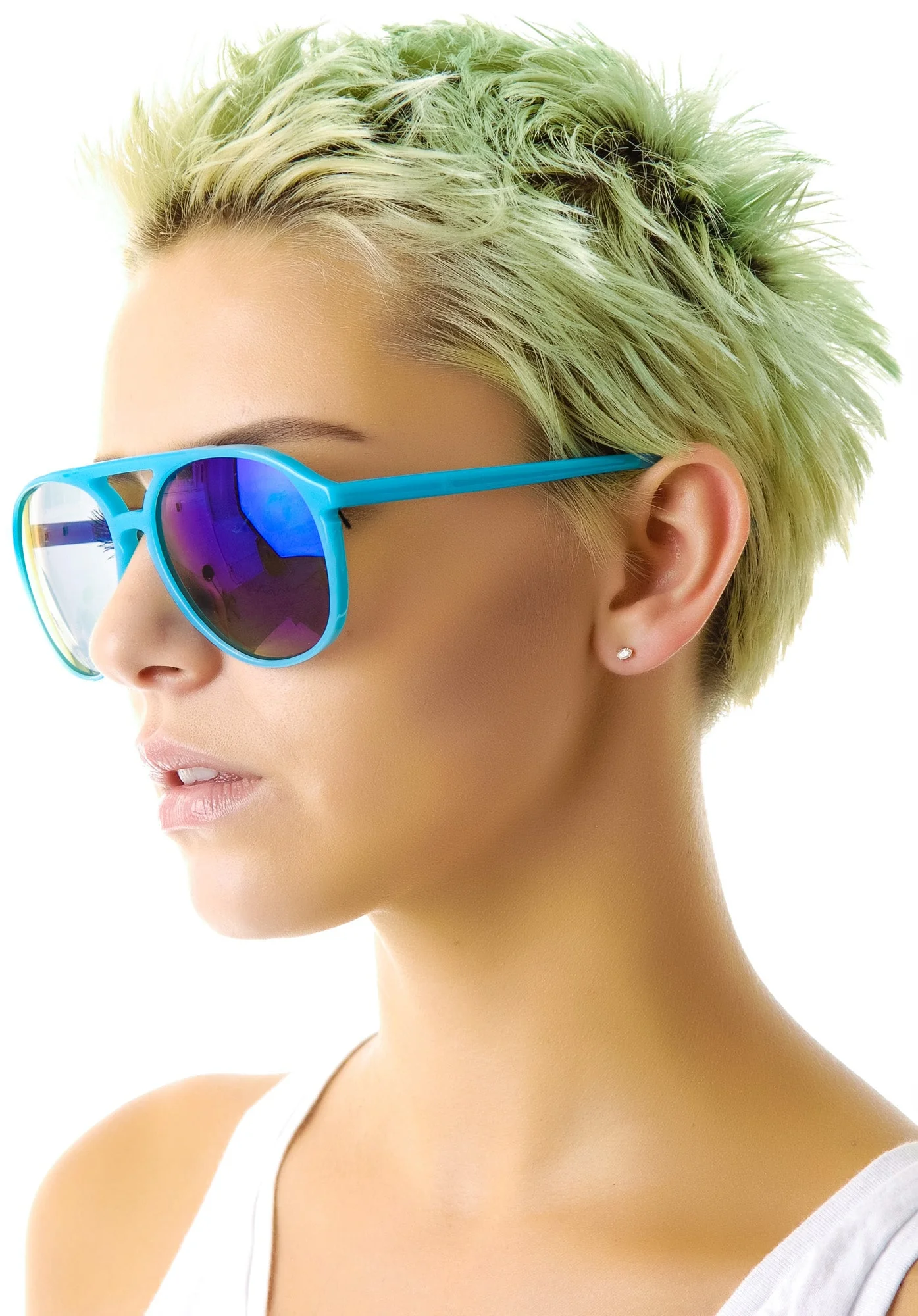 Amelia Deluxe Sunglasses - Light Blue - Image 8