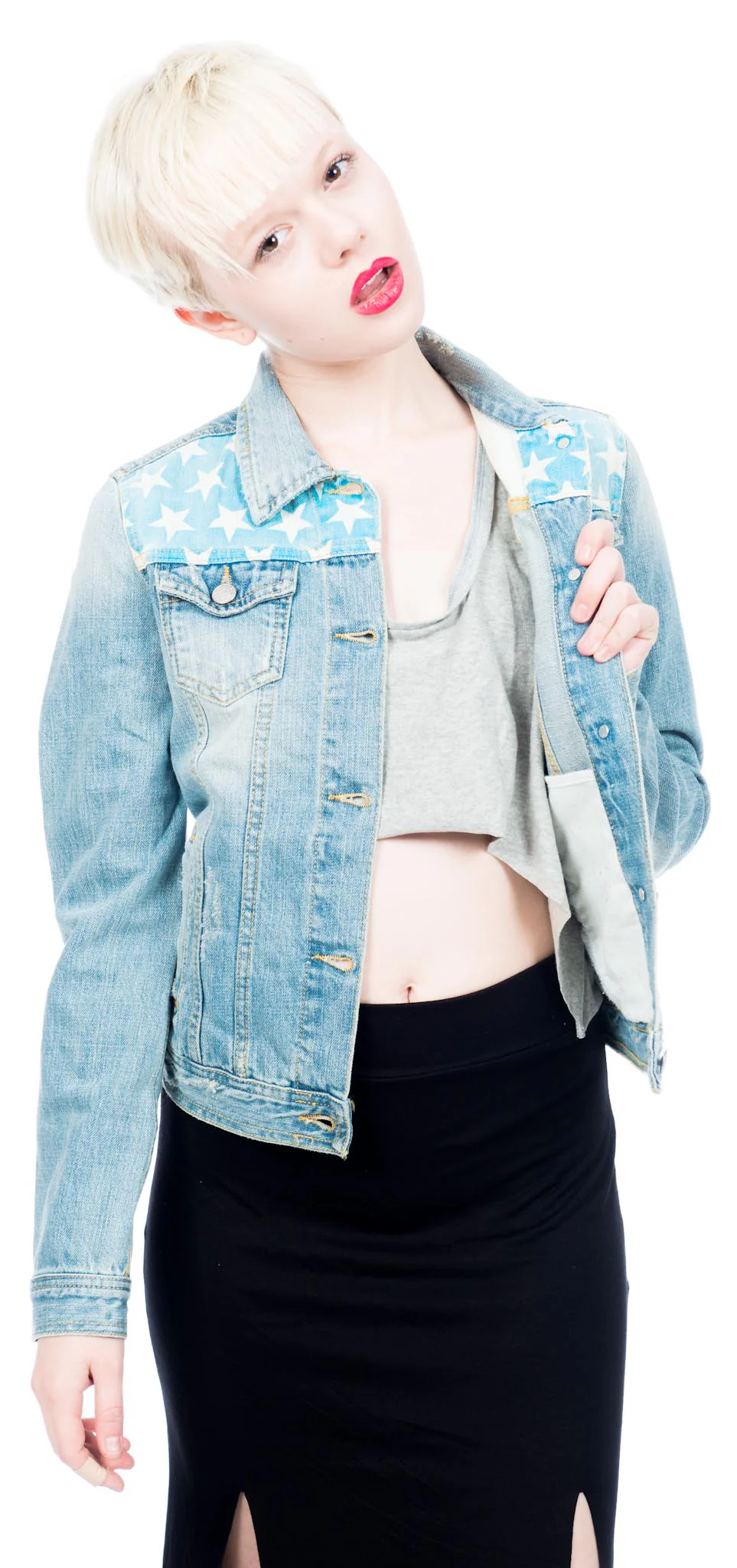 American Flag Denim Jacket - Image 3