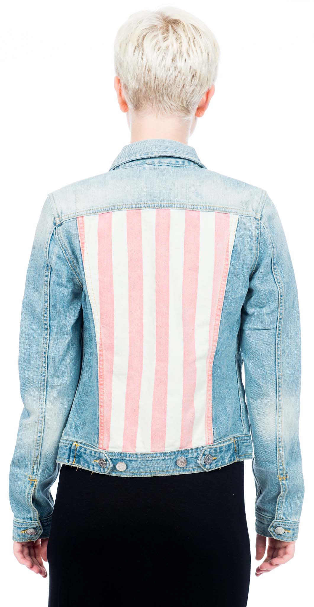 American Flag Denim Jacket - Image 5