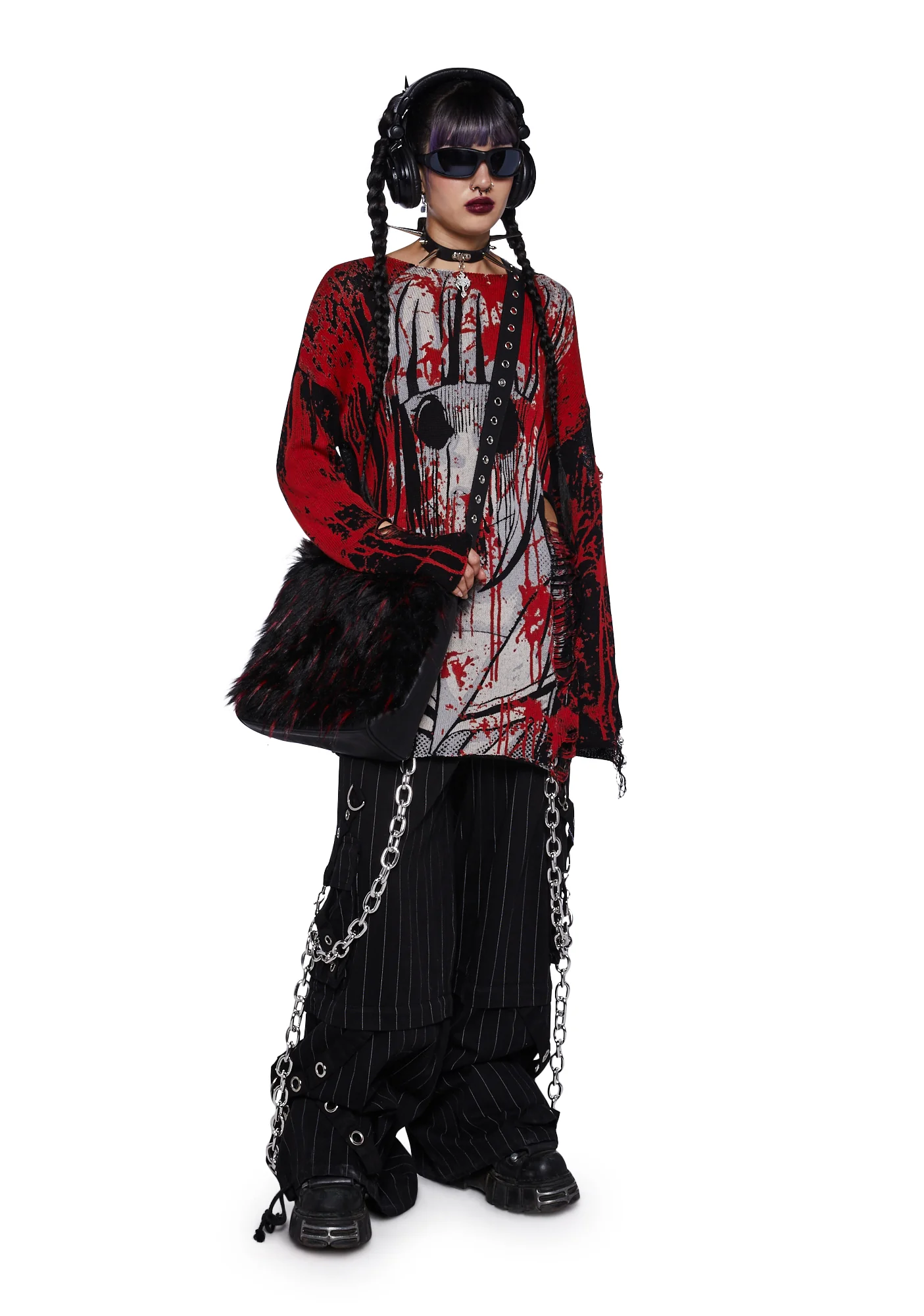 Analog Horror Oversized Sweater - Image 2