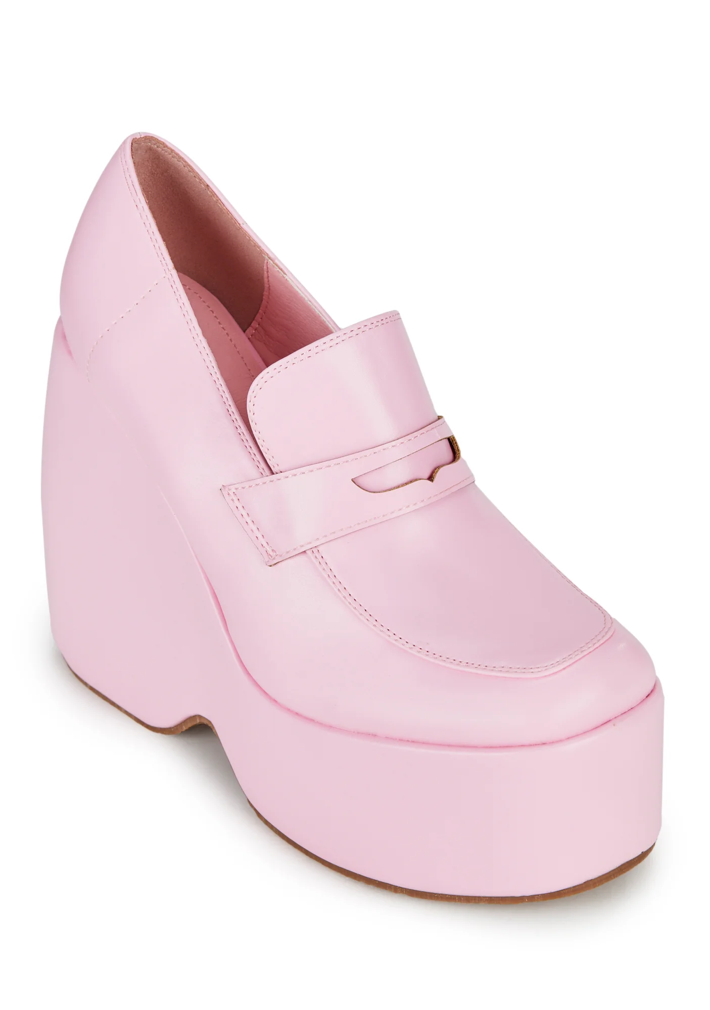 First Love Wedge Loafers- Pink - Image 2